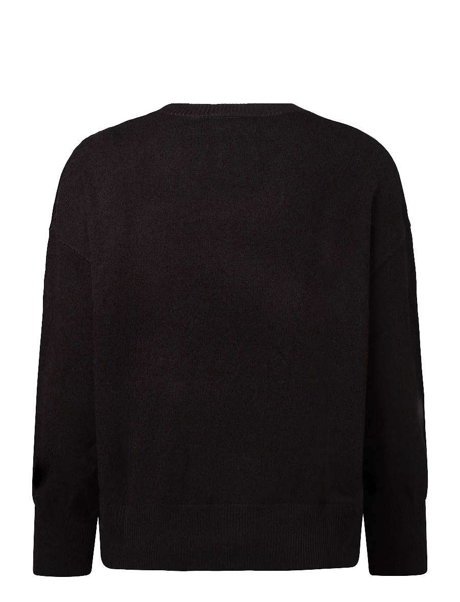 Movesgood - Venny V-neck Dark Brown L/XL - stickade tröjor - dark brown - 2