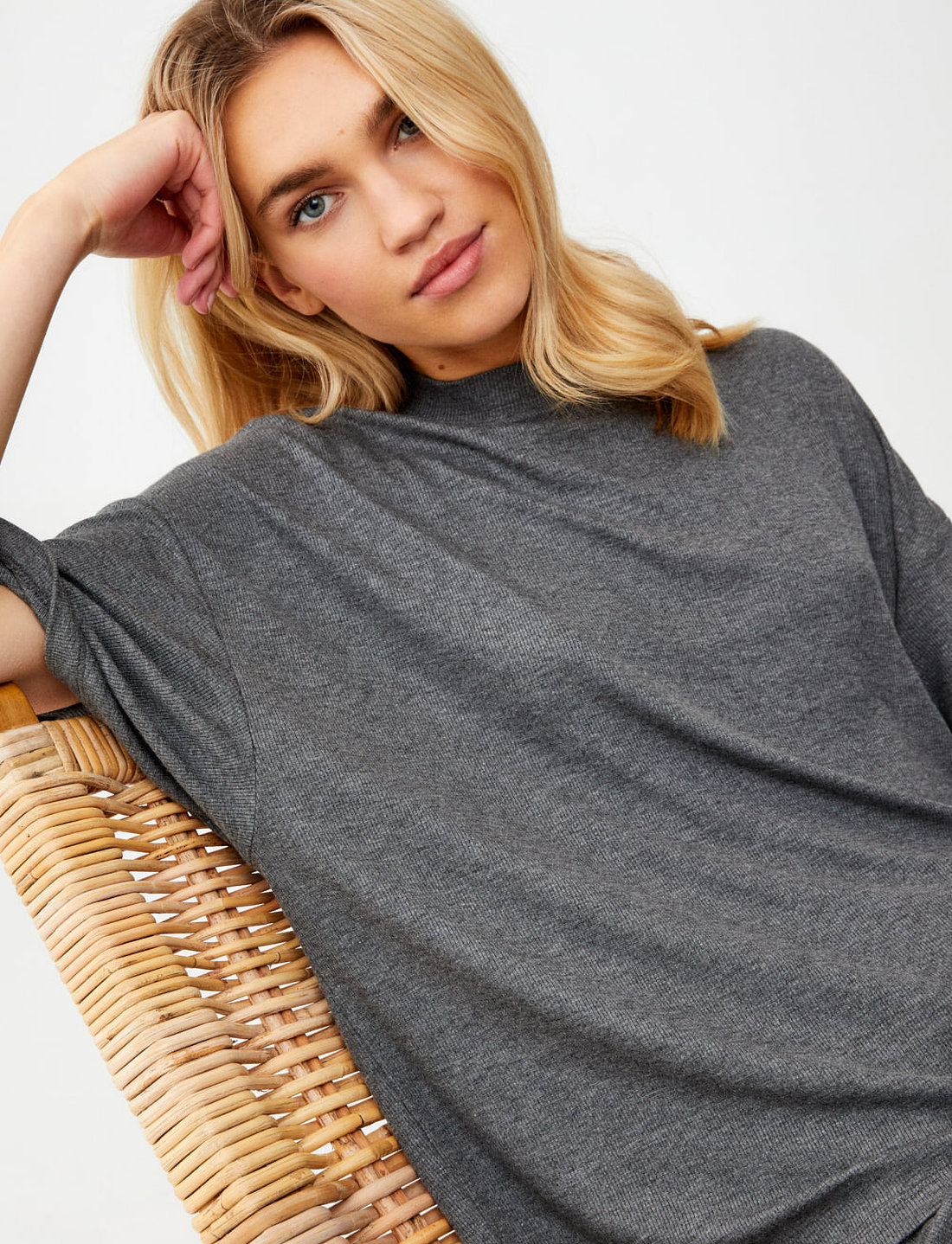 Movesgood - Julia Top Night Sky - t-shirts - grey - 0