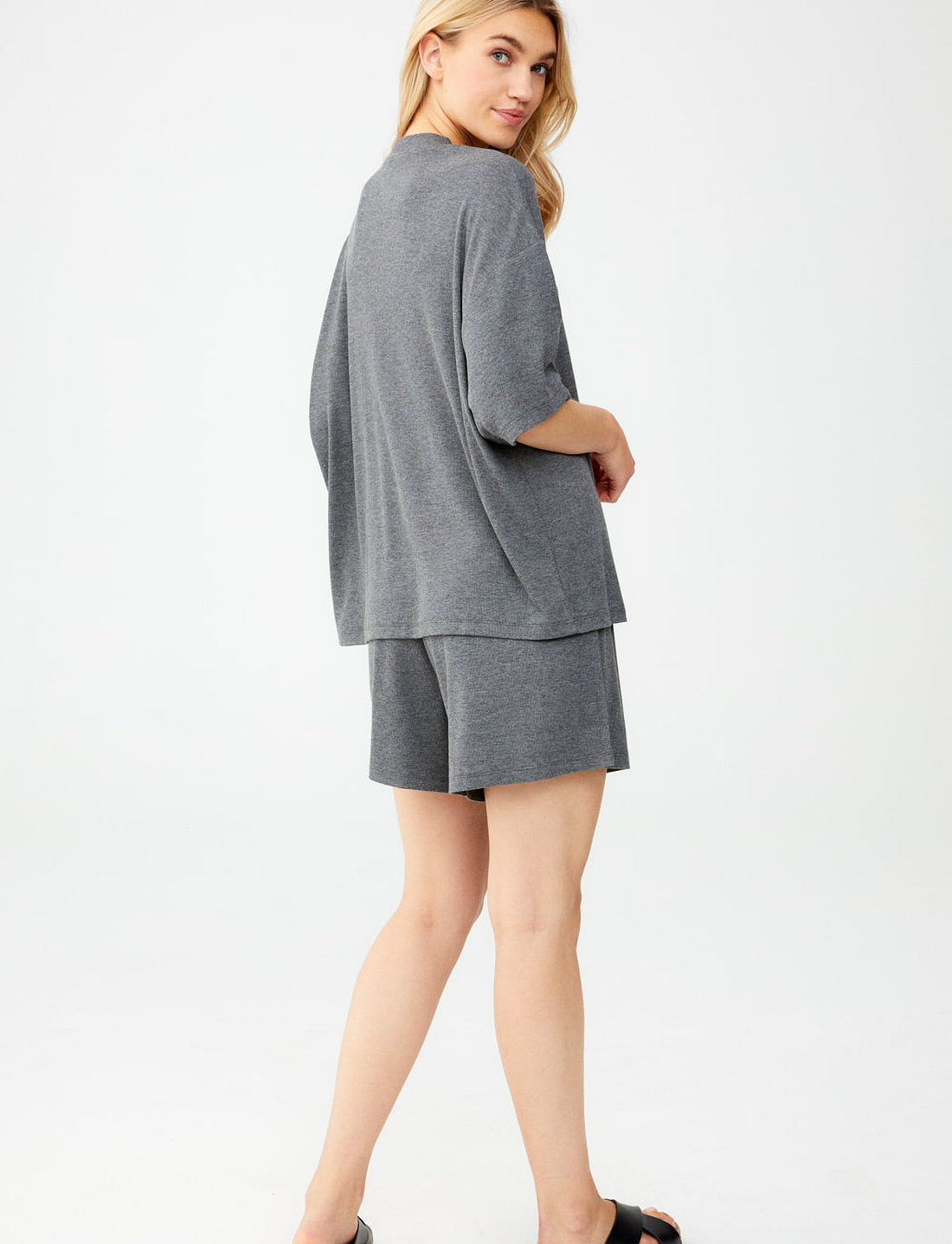 Movesgood - Julia Top Night Sky - t-shirts - grey - 4