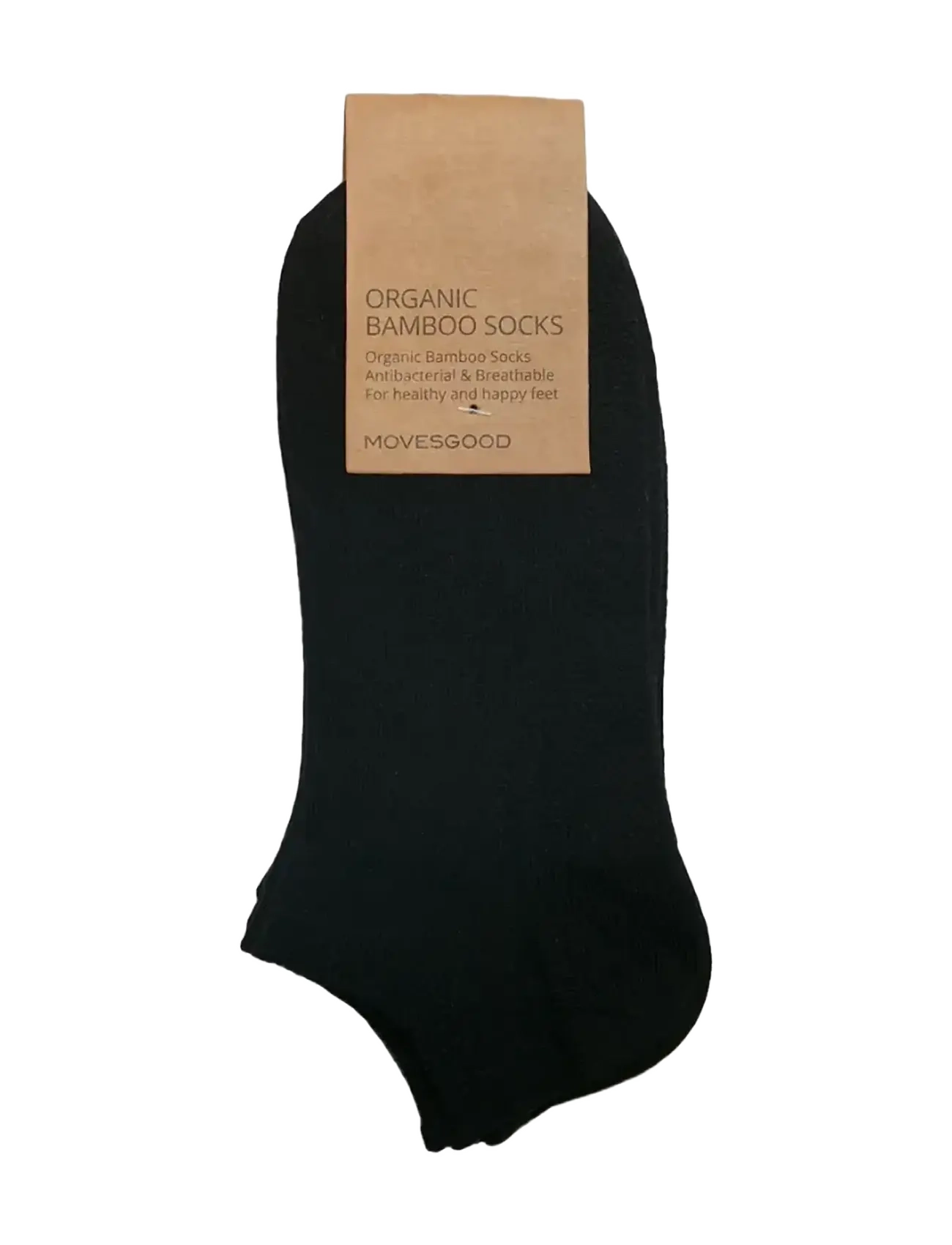 Movesgood Ankel Bamboo 3-Pack Onsize Black - Lühikese säärega sokid - BLACK / black