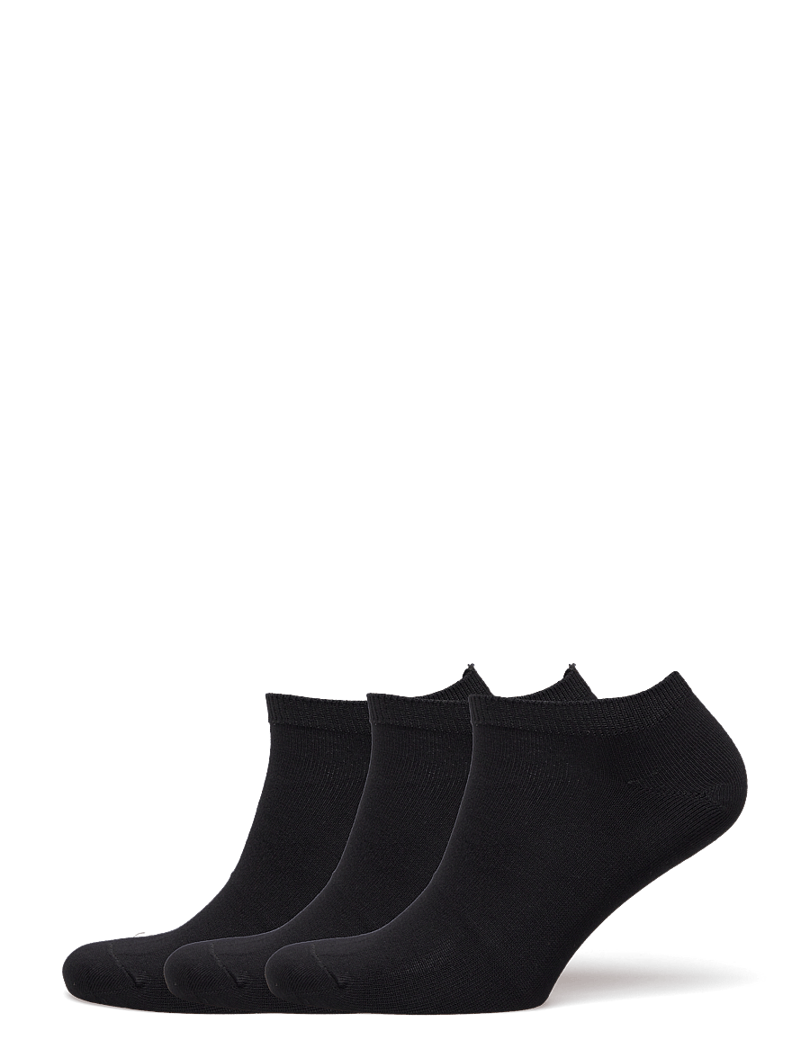 Movesgood - Ankel Bamboo 3-Pack Onsize Black - ankle socks - black - 0