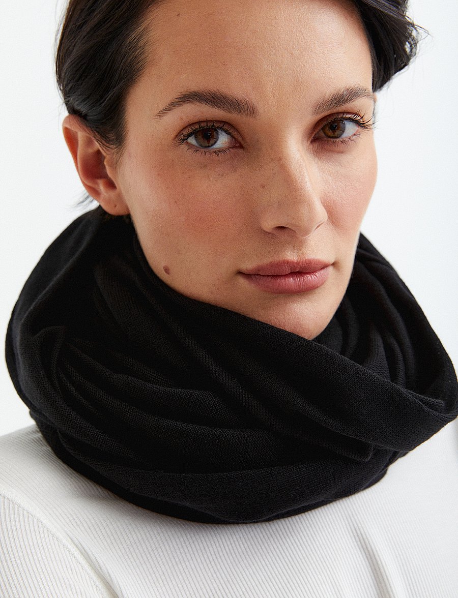 Movesgood - MIRJA Scarf - talvesallid - black - 0