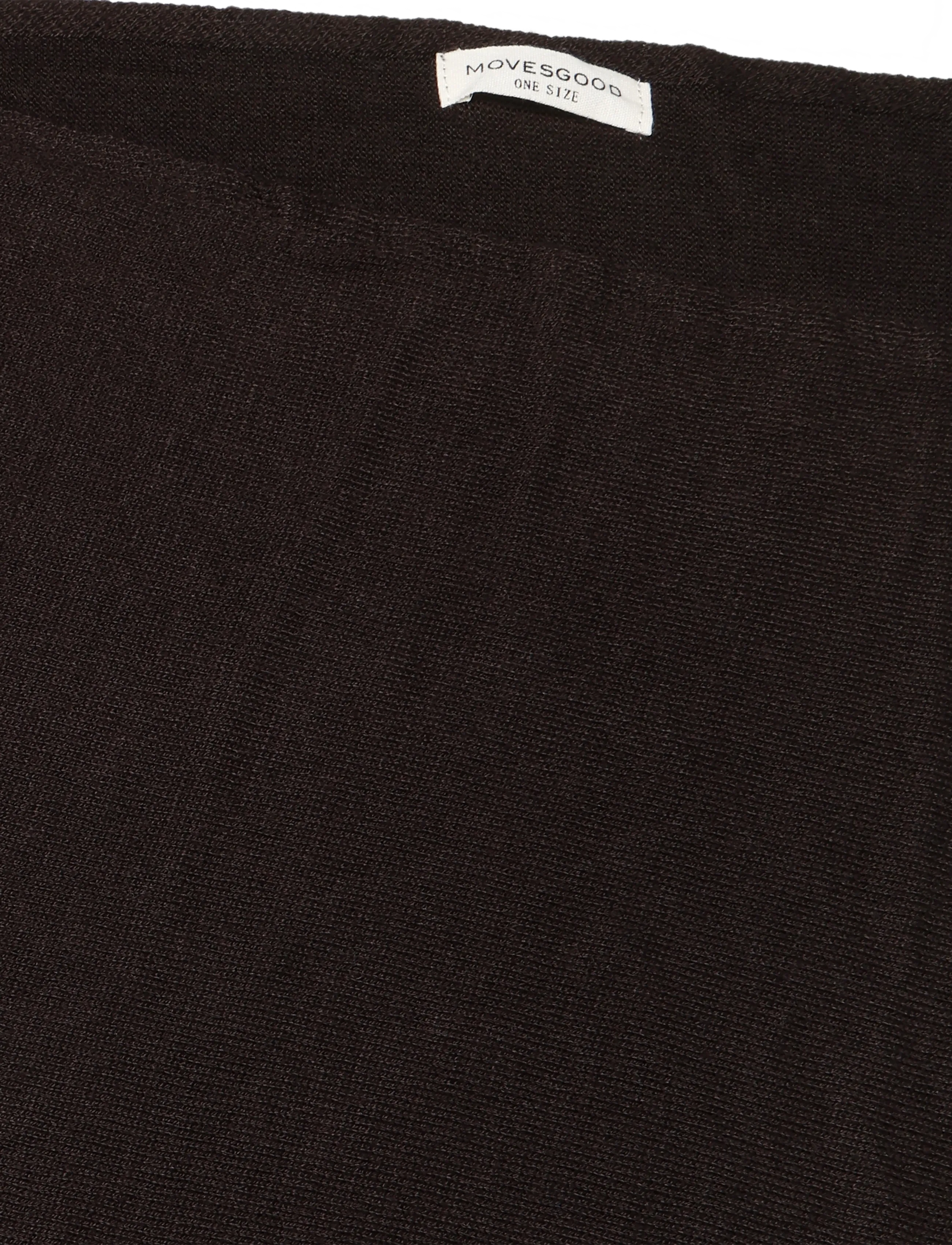 Movesgood - Petrina Poncho - onesize - Dark Brown - kašmiir - dark brown - 3