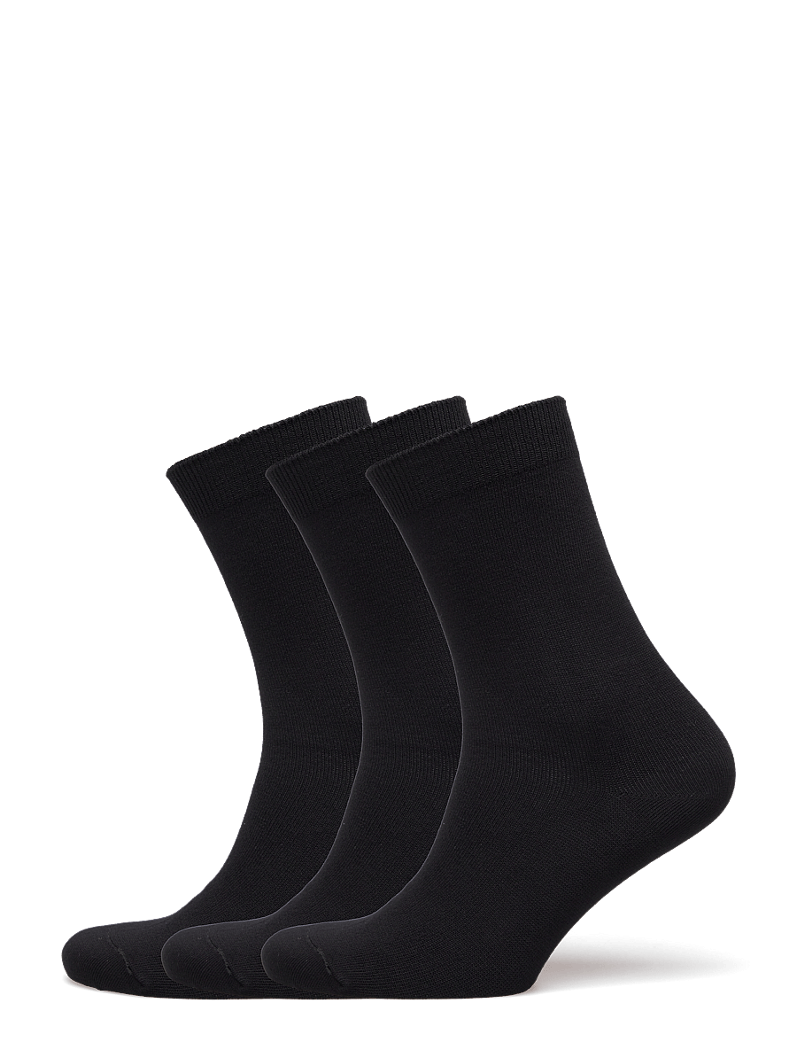 Movesgood - Socks Bamboo 3-Pack 37-42 Black - regular socks - black - 0