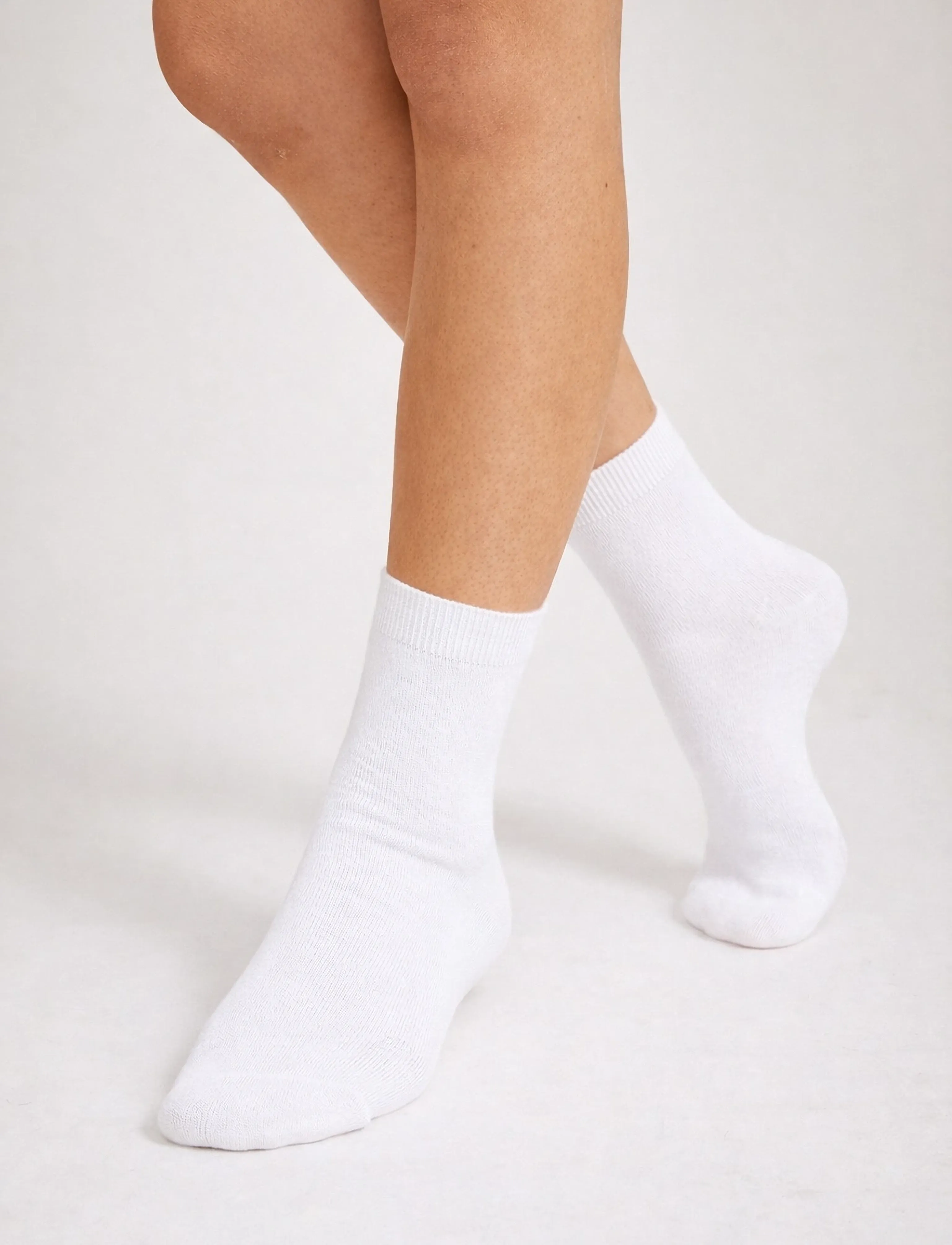 Movesgood Socks Bamboo 3-Pack 37-42, Kvinder, Ankelstrømper, Hvid, Str: 37-42