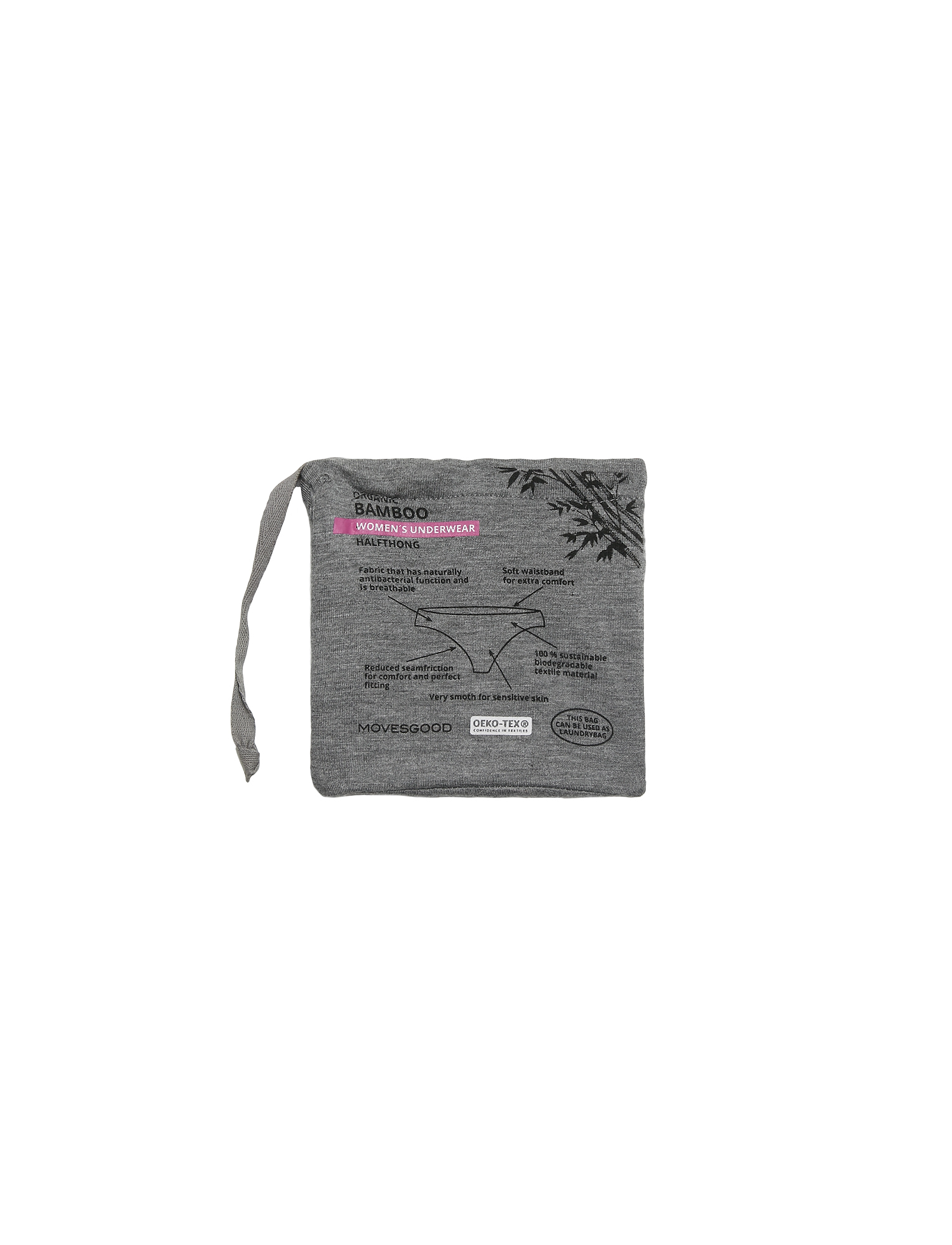 Movesgood - Bamboo UW Thong - lowest prices - grey - 3