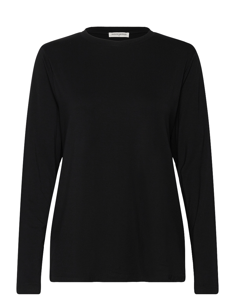 Movesgood - Cindy Top - pikkade varrukatega alussärgid - black - 1