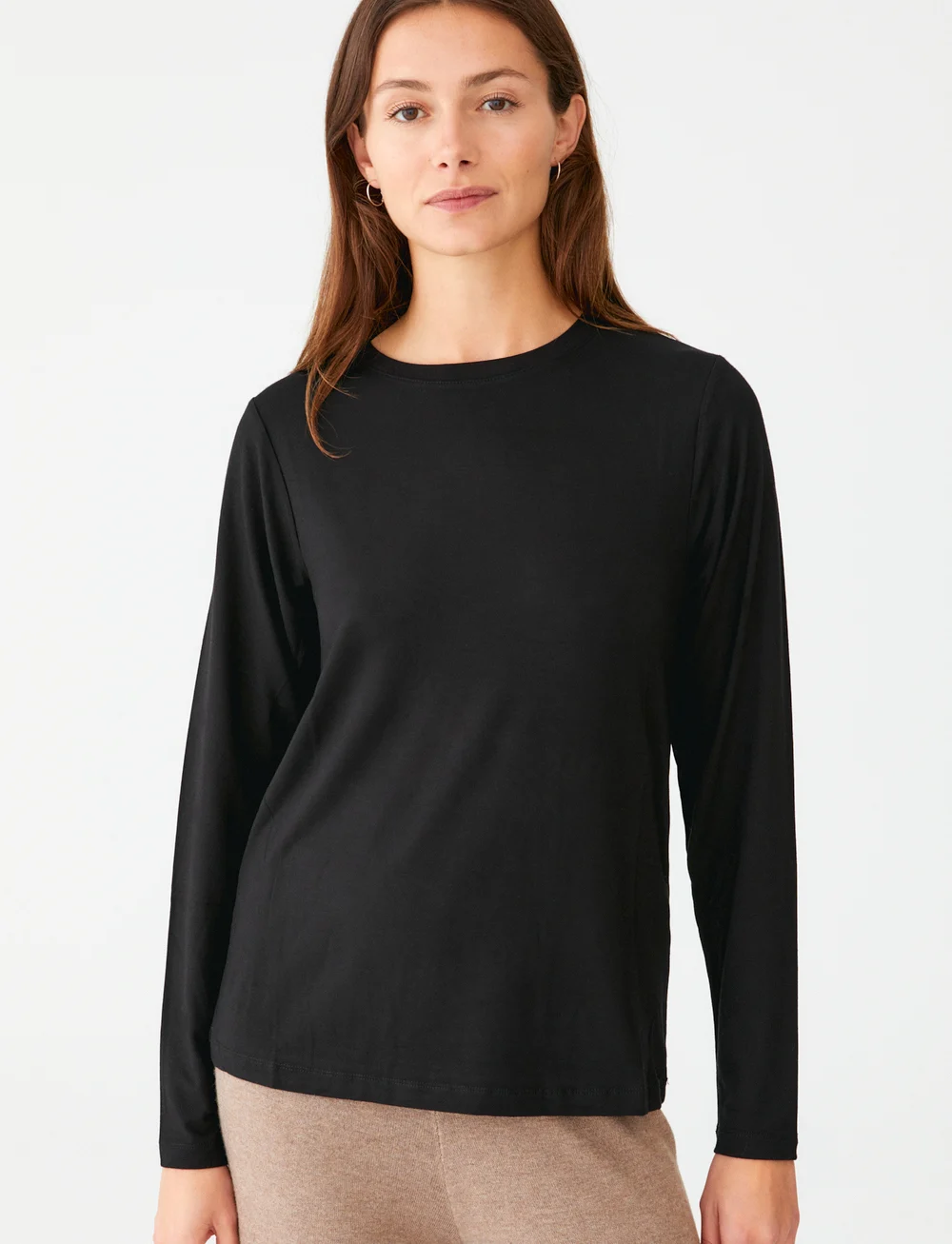 Movesgood - Cindy Top - palaidinukės ilgomis rankovėmis - black - 0