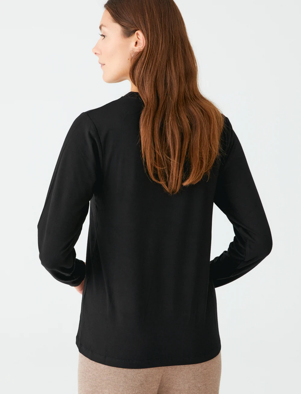 Movesgood - Cindy Top - palaidinukės ilgomis rankovėmis - black - 3