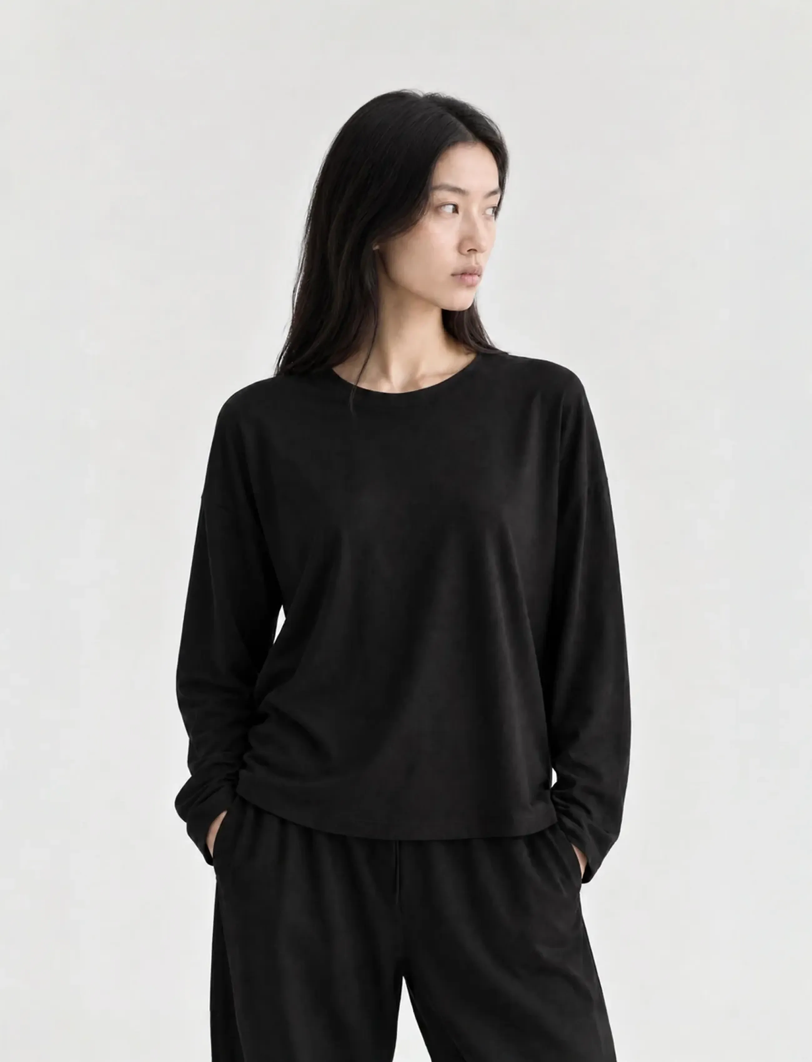 Movesgood - Roan Top Black L/XL - topid - black - 0