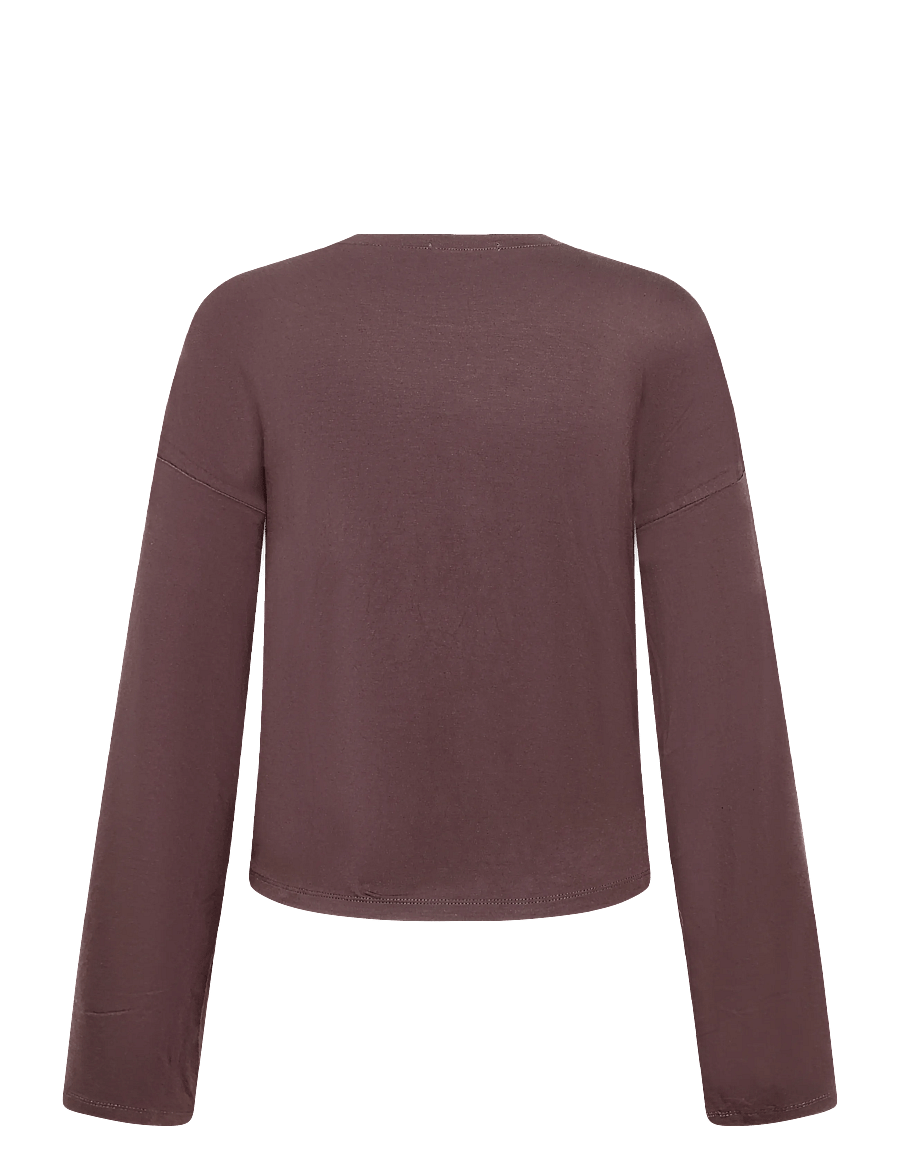 Movesgood - Roan Top Black L/XL - oberteile - dark plum - 1