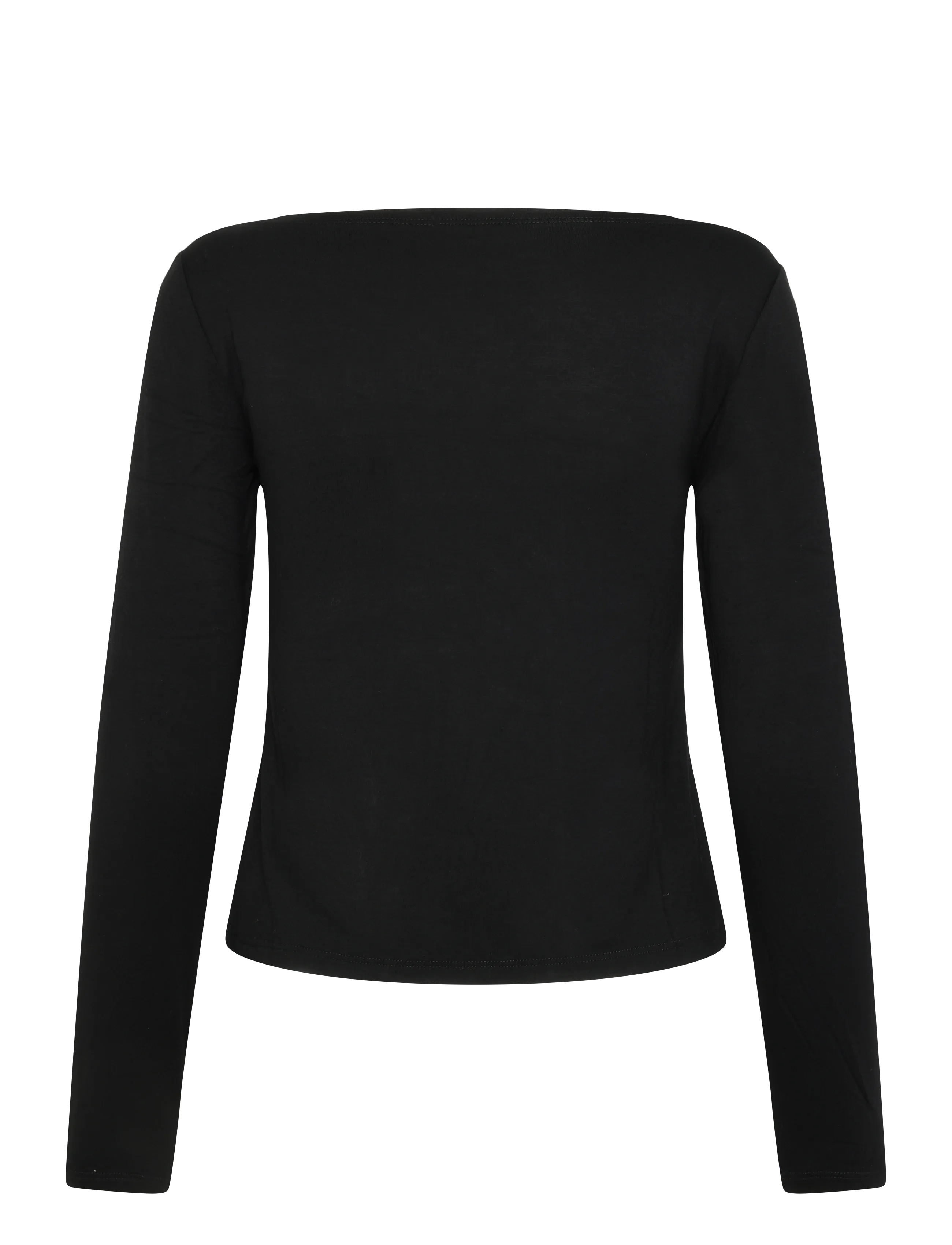 Movesgood - Alora Top Black XS - långärmade toppar - black - 2
