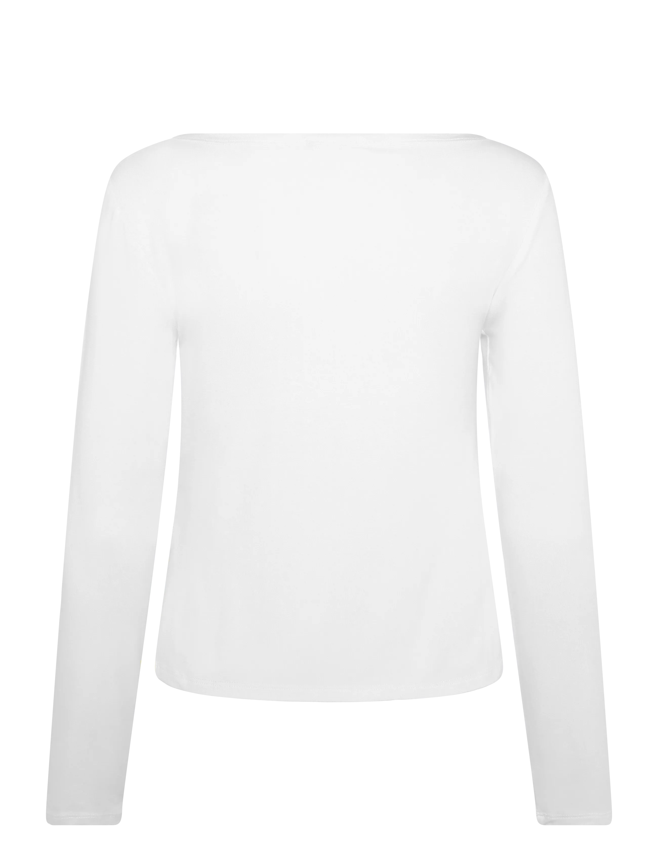 Movesgood - Alora Top Black XS - långärmade toppar - white - 2