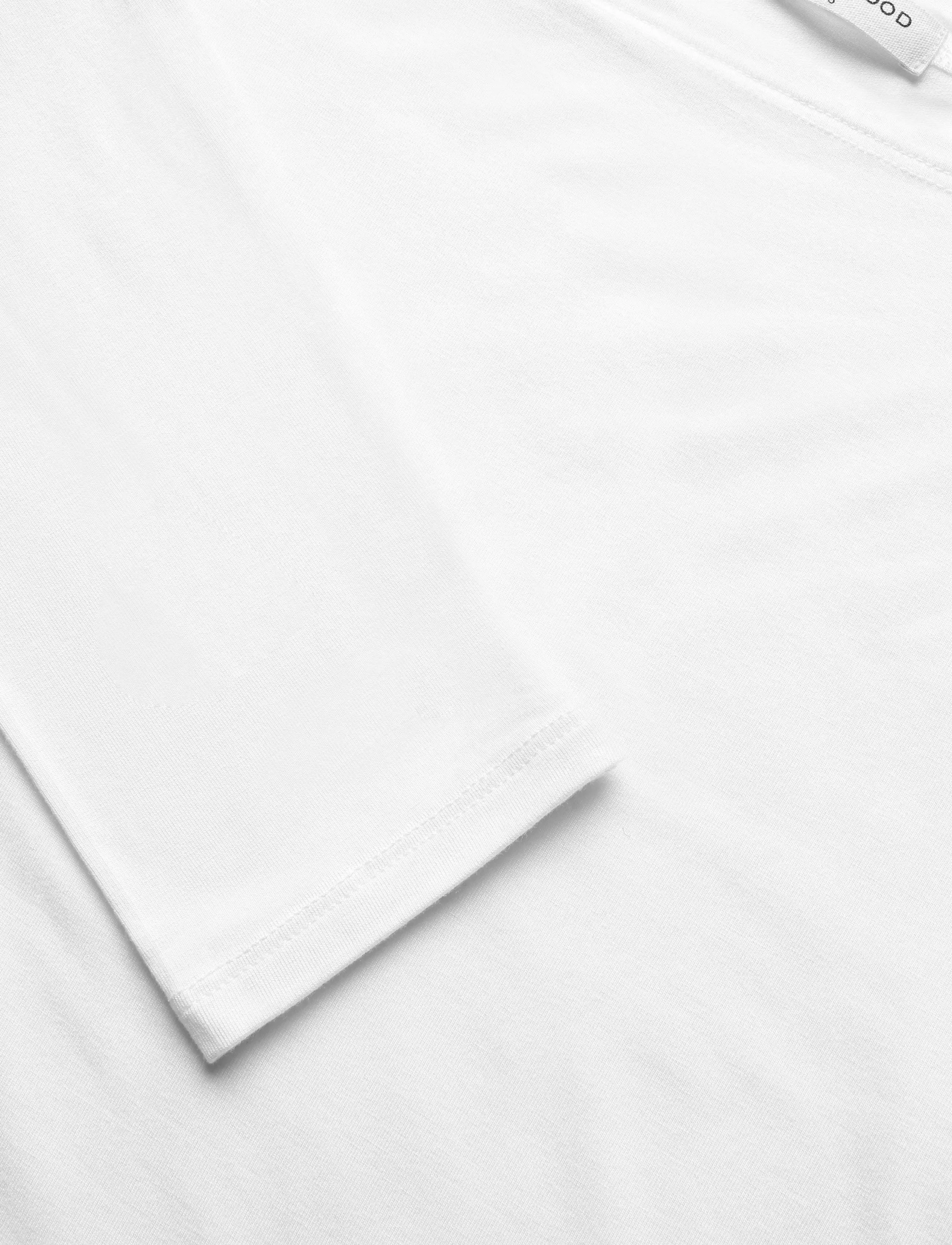 Movesgood - Alora Top Black XS - långärmade toppar - white - 4