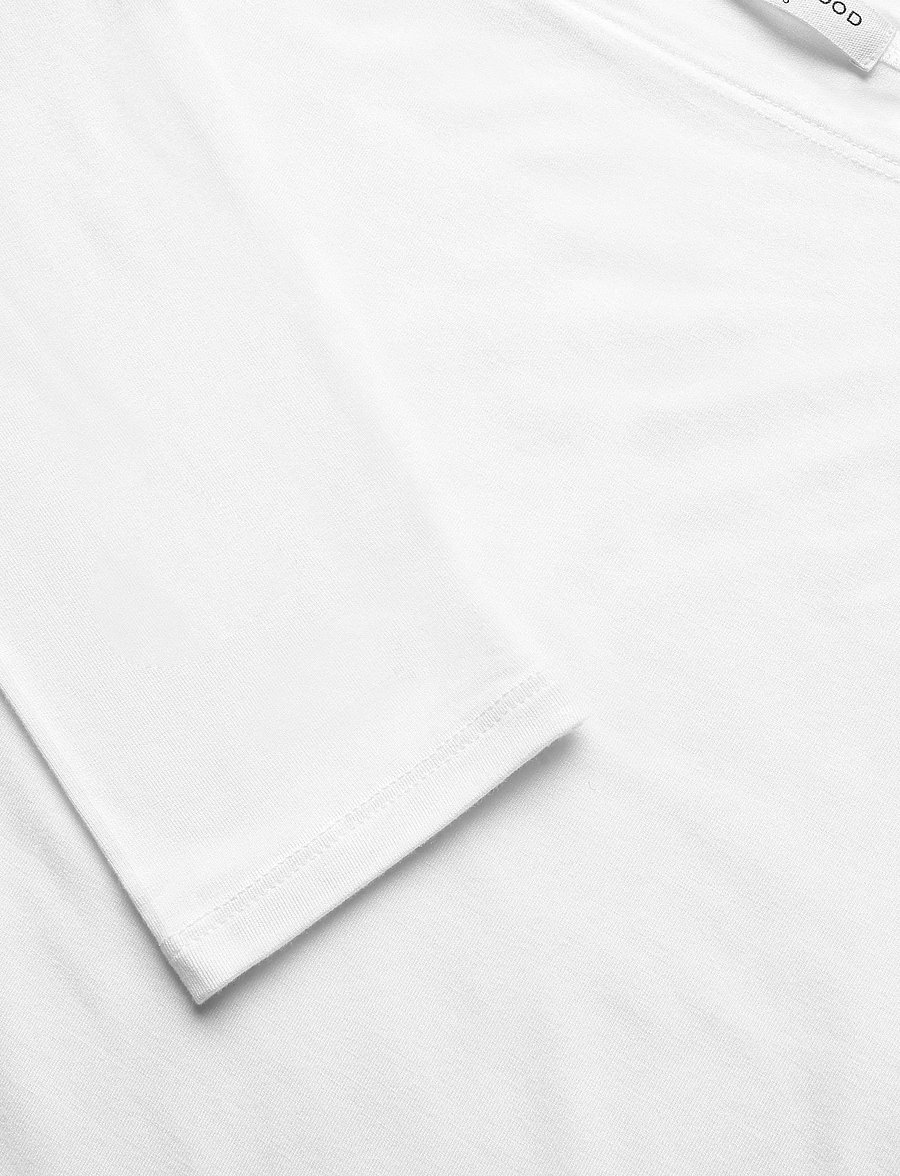 Movesgood - Alora Top Black XS - långärmade toppar - white - 4