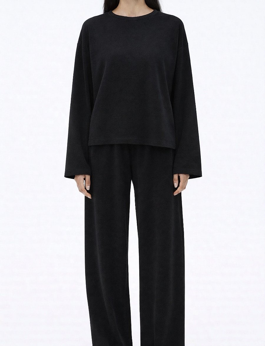 Movesgood - Roan Trousers - pyjamahosen - black - 0