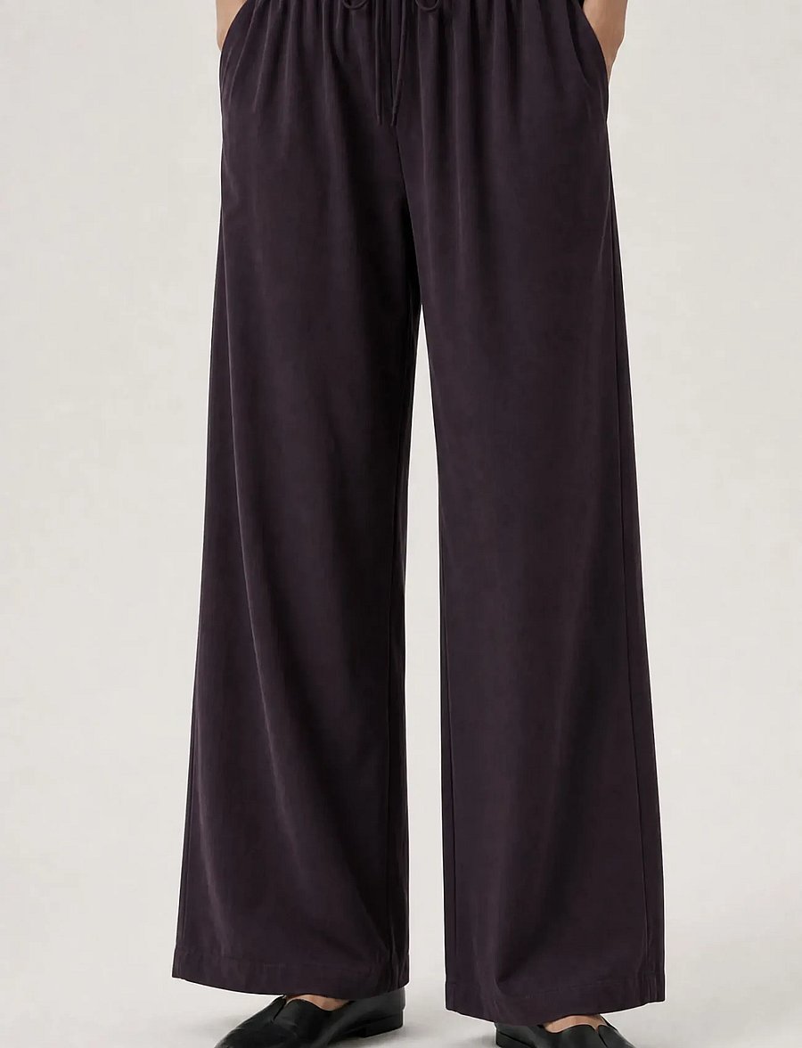 Movesgood - Roan Trousers Dark Plum S - pyjamahosen - dark plum - 0