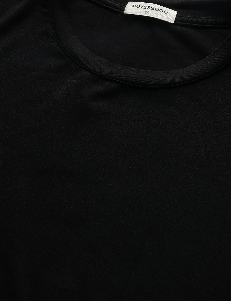 Movesgood - Carro Top Black S/M - langærmede toppe - black - 4