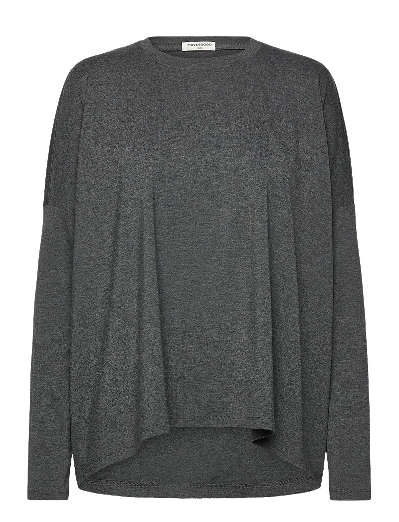 Movesgood - Carro - langärmlige tops - grey - 1