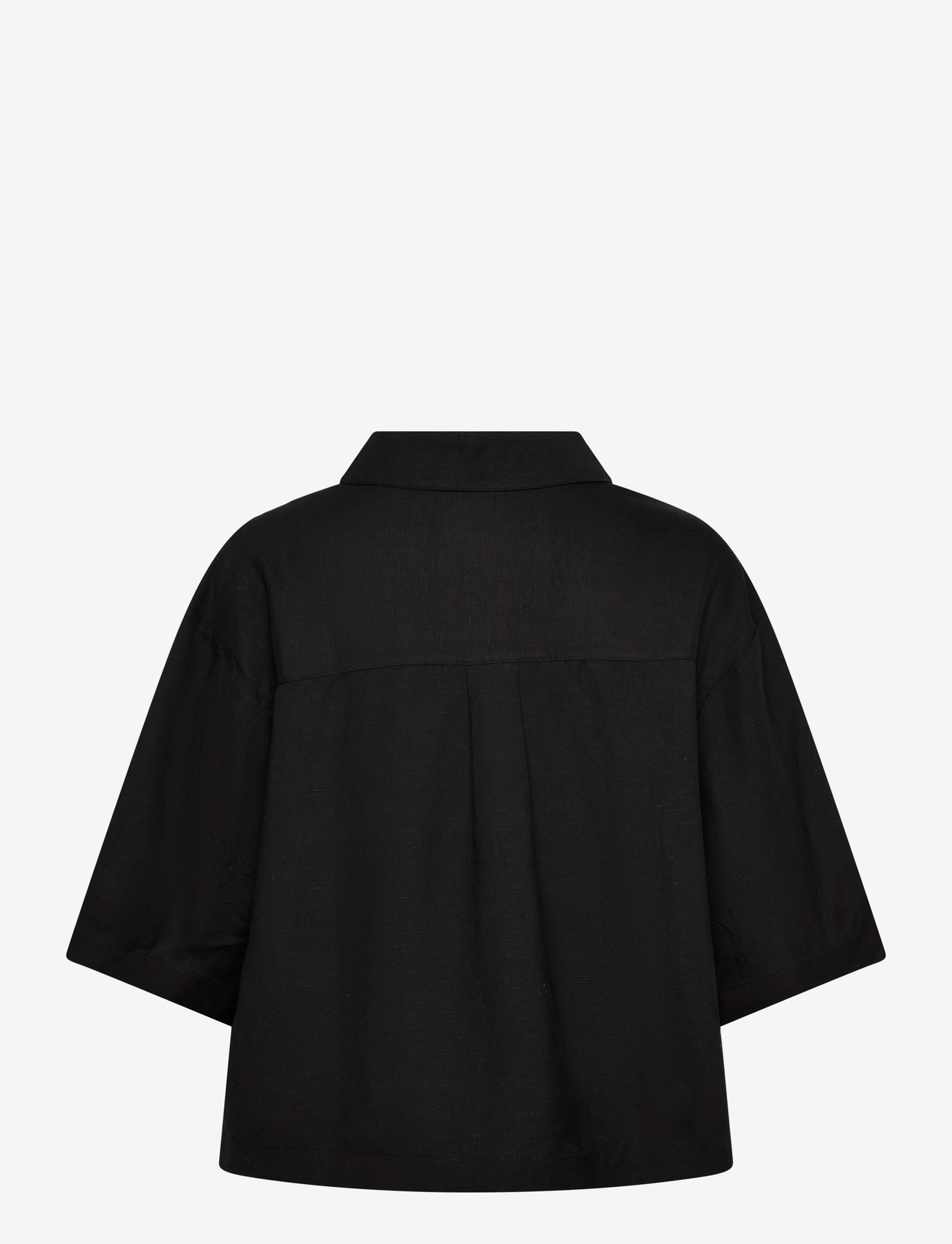 Movesgood - Mica Blouse - short-sleeved blouses - black - 2