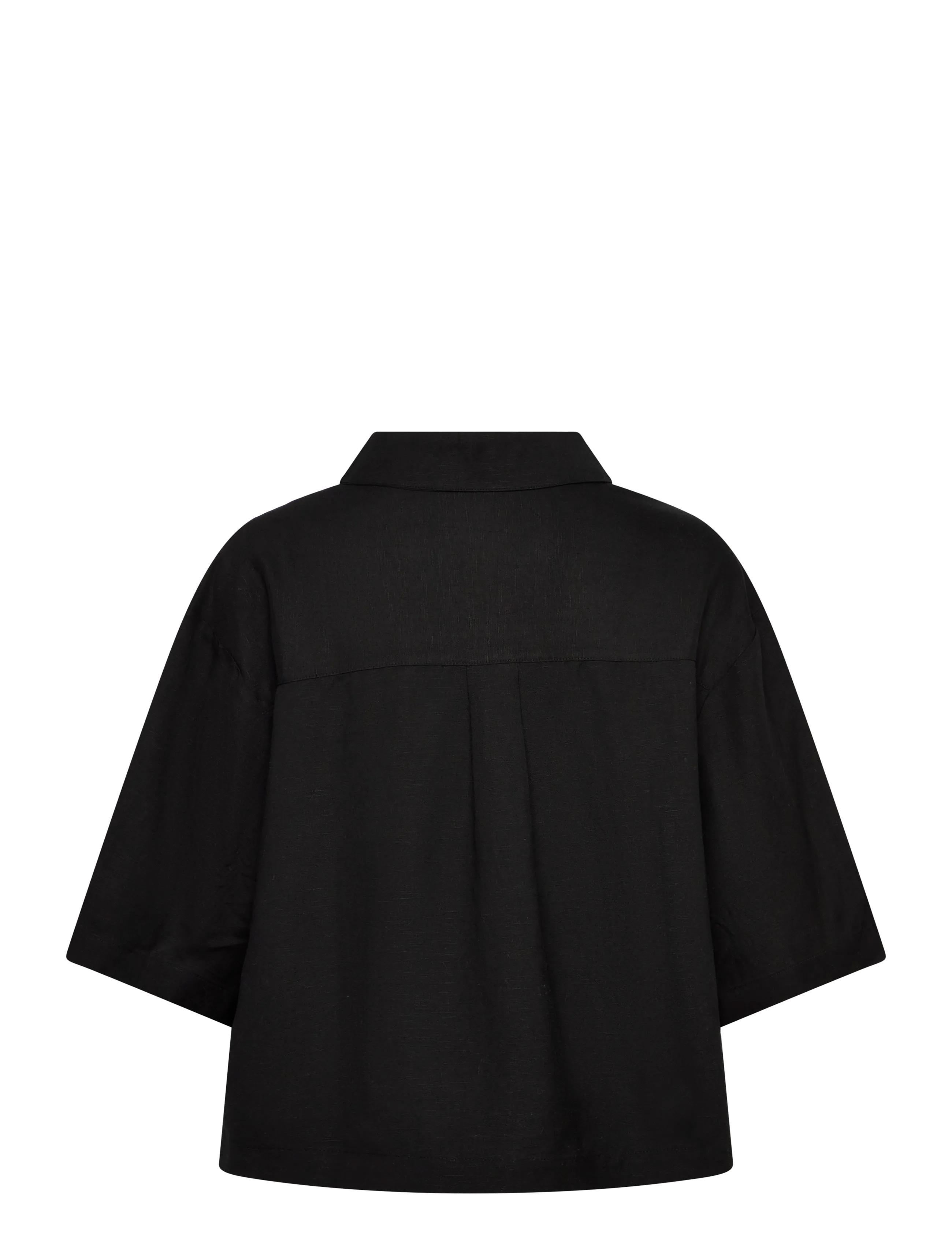 Movesgood - Mica Blouse - kurzämlige blusen - black - 2