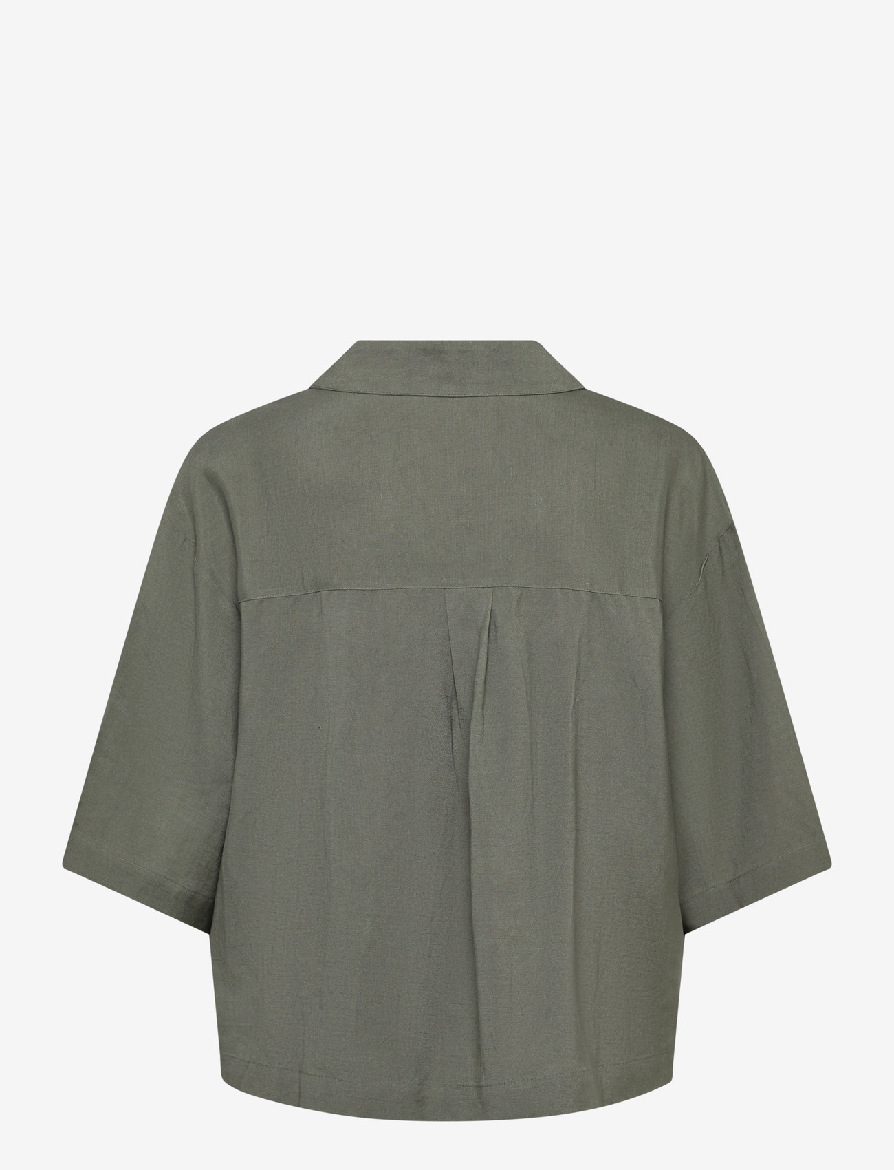 Movesgood - Mica Blouse - kurzämlige blusen - khaki - 2