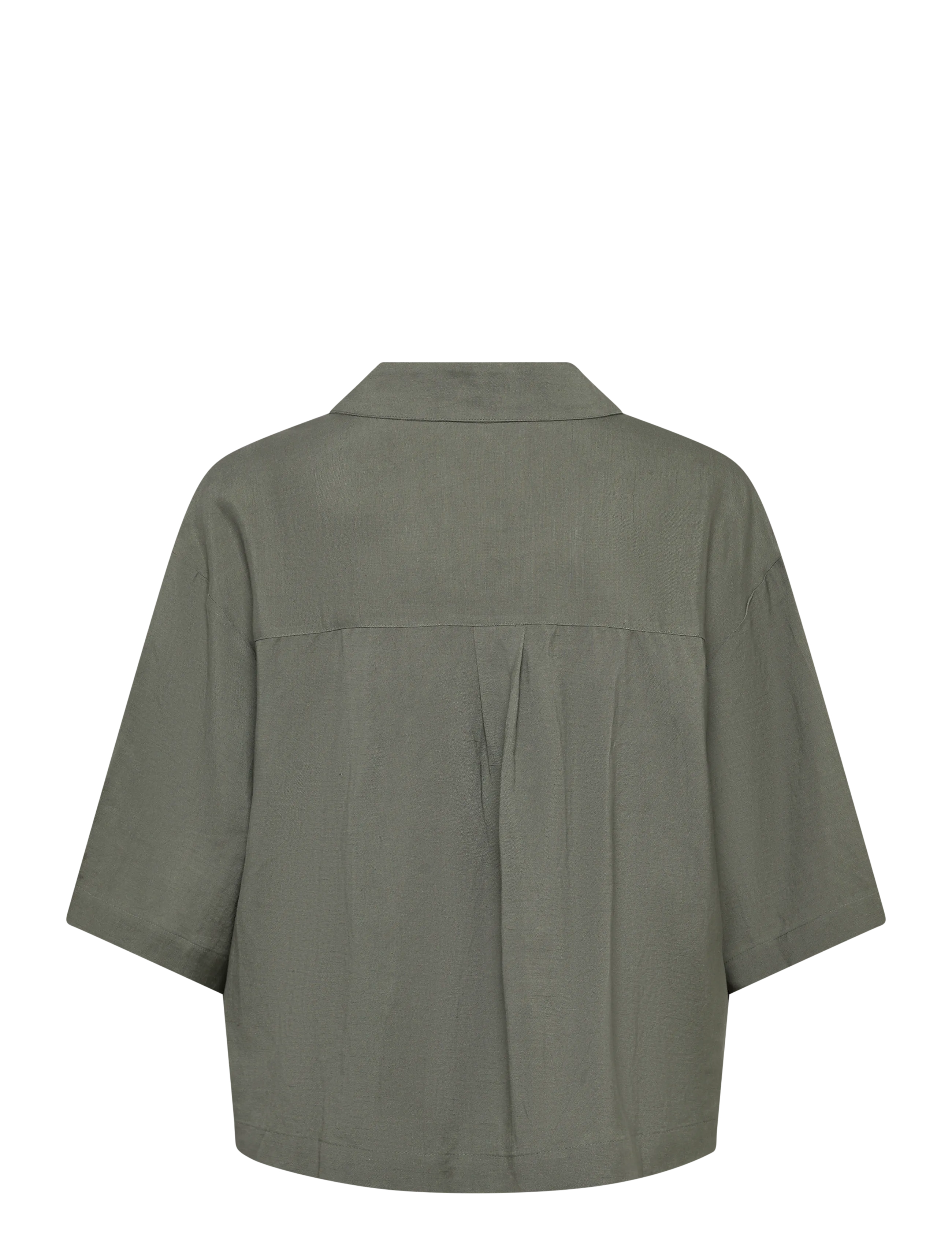 Movesgood - Mica Blouse - kortärmade blusar - khaki - 2