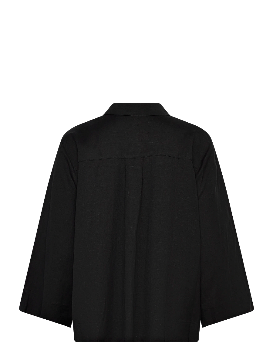 Movesgood - Ally Shirt - overshirts - black - 2