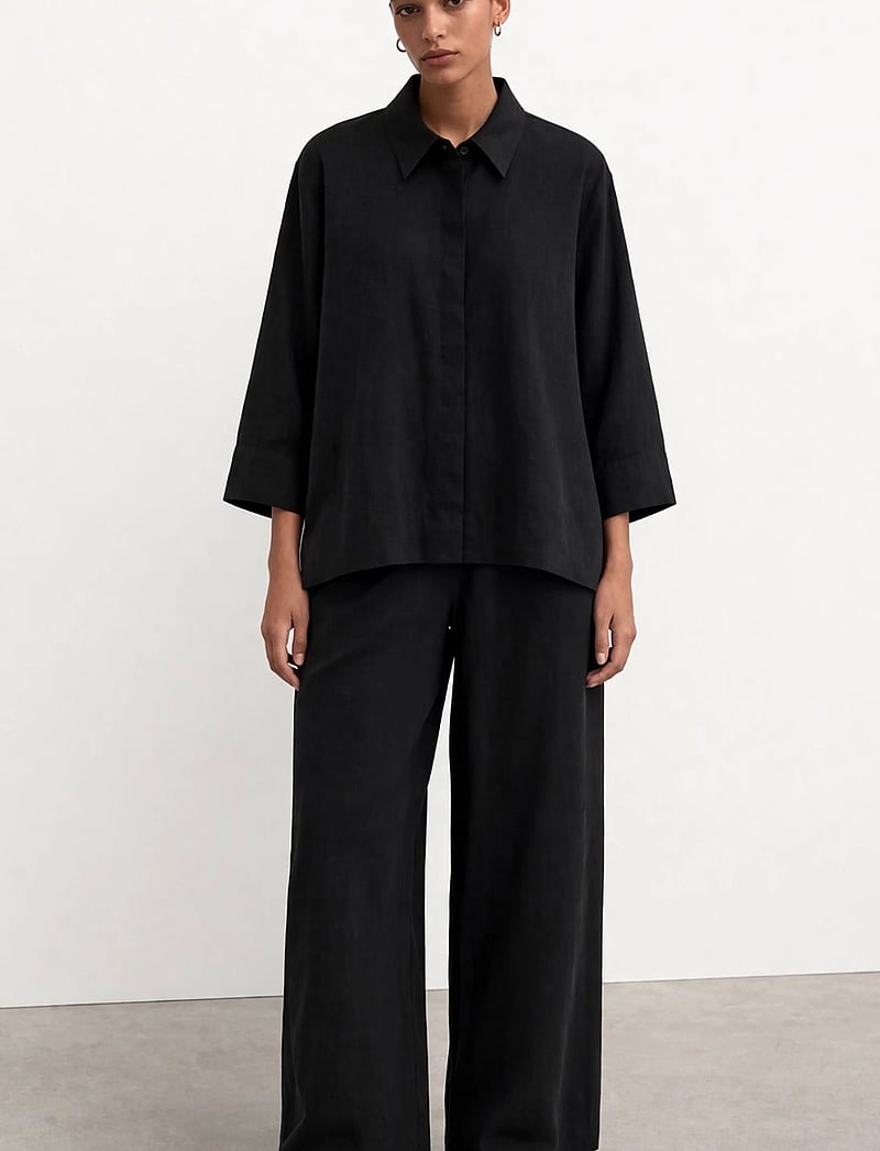 Movesgood - Ally Shirt - pealissärgid - black - 0