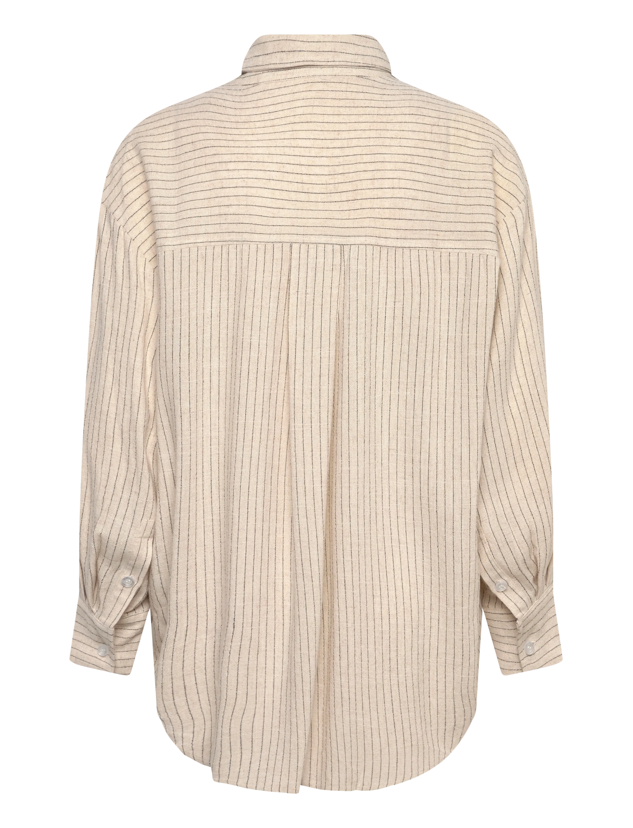 Movesgood - Madeleine Shirt - long-sleeved shirts - sand stripe - 2
