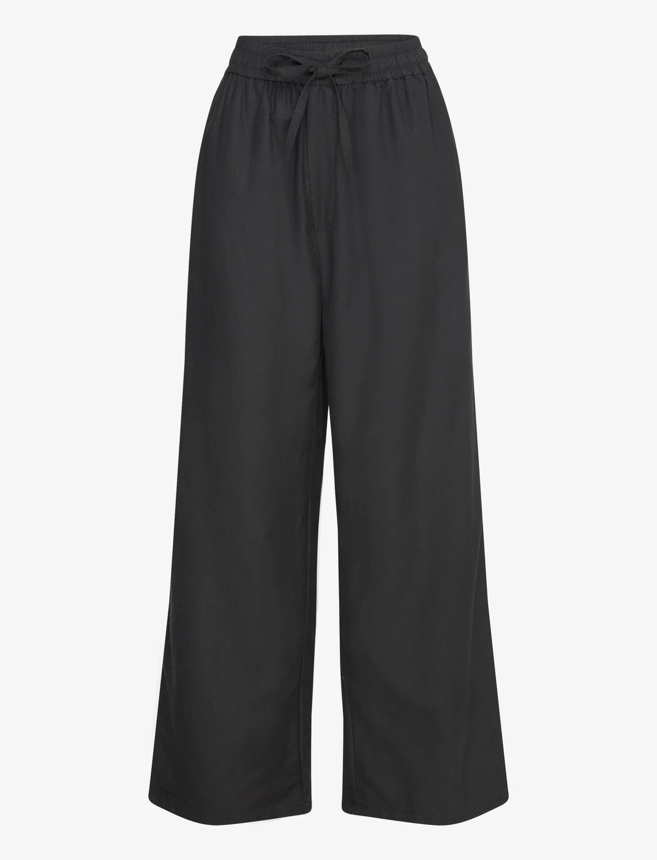 Movesgood - Lovisa Trousers - linen trousers - black - 0