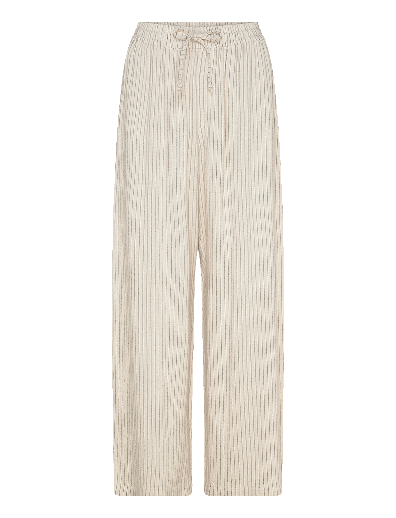 Movesgood - Lovisa trousers - leinenhosen - sand stripe - 1