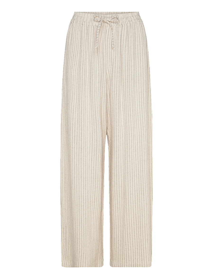 Movesgood - Lovisa trousers - linnebyxor - sand stripe - 1