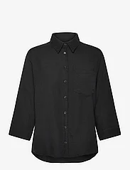 Movesgood - Carolina Shirt - langærmede skjorter - black - 0