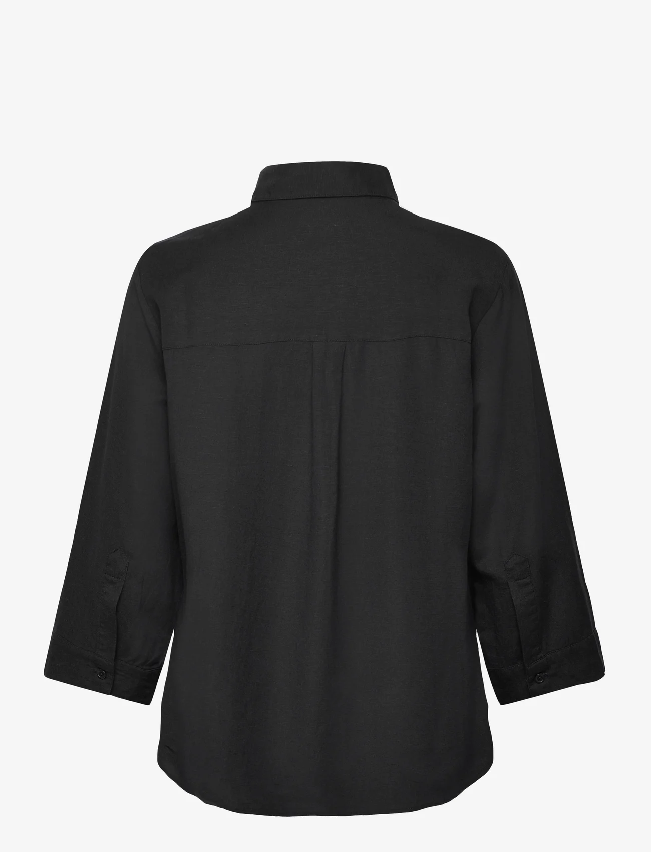 Movesgood - Carolina Shirt - langærmede skjorter - black - 1