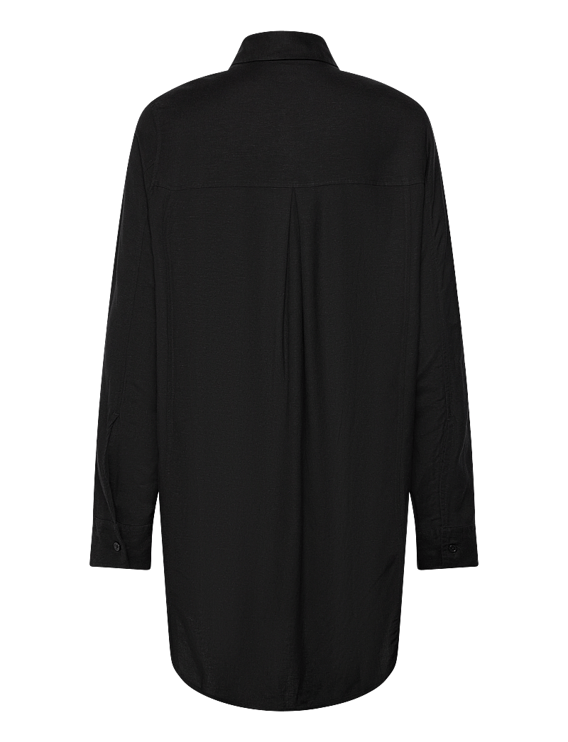 Movesgood - Rebecca shirt - leinenhemden - black - 2