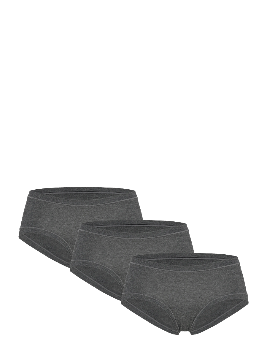 Movesgood - Bamboo 3-pair Hipster Breif - hipsterid ja bokserid - grey - 1