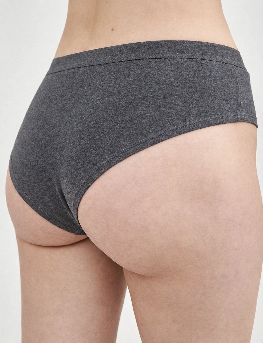 Movesgood - Bamboo 3-pair Hipster Breif - hipsterid ja bokserid - grey - 3