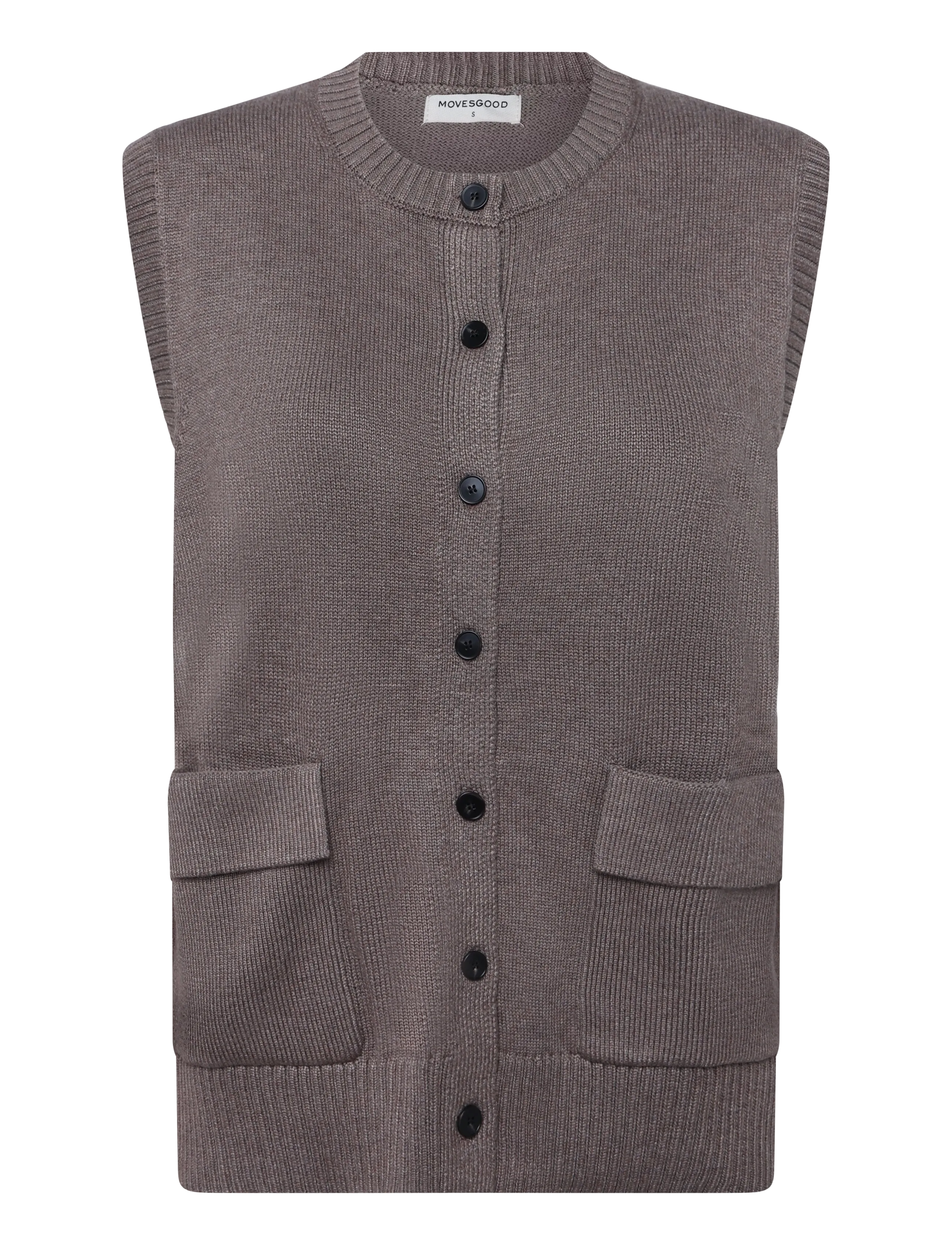 Movesgood Venny Vest Brown L/XL - Strik - BROWN / brown