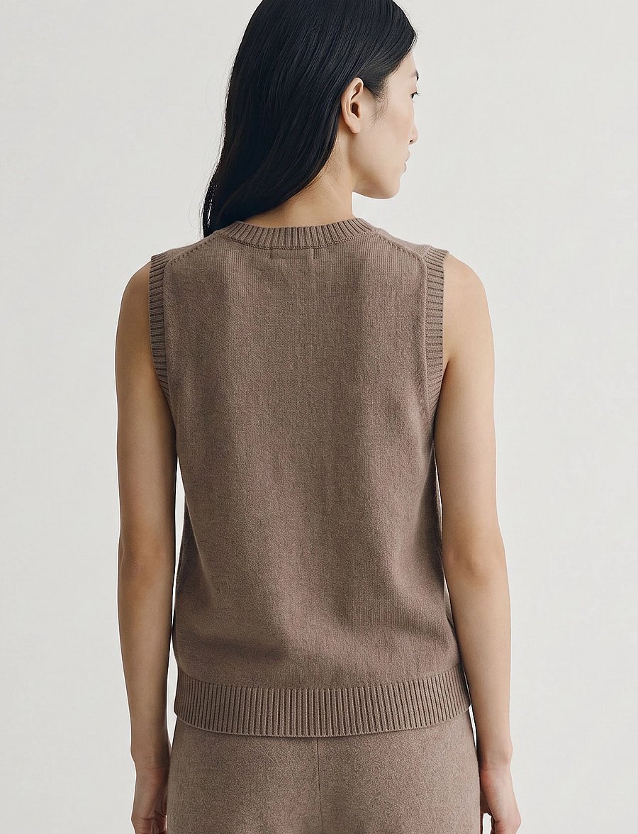 Movesgood - Venny Vest Brown L/XL - brown - 3
