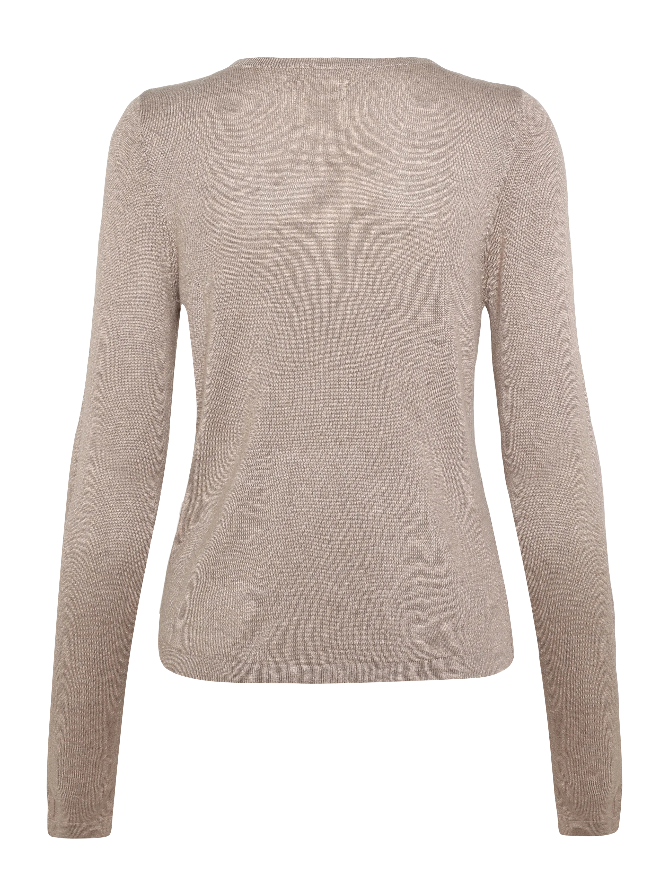 Movesgood - Venny Vest Brown S - strikveste - taupe - 2
