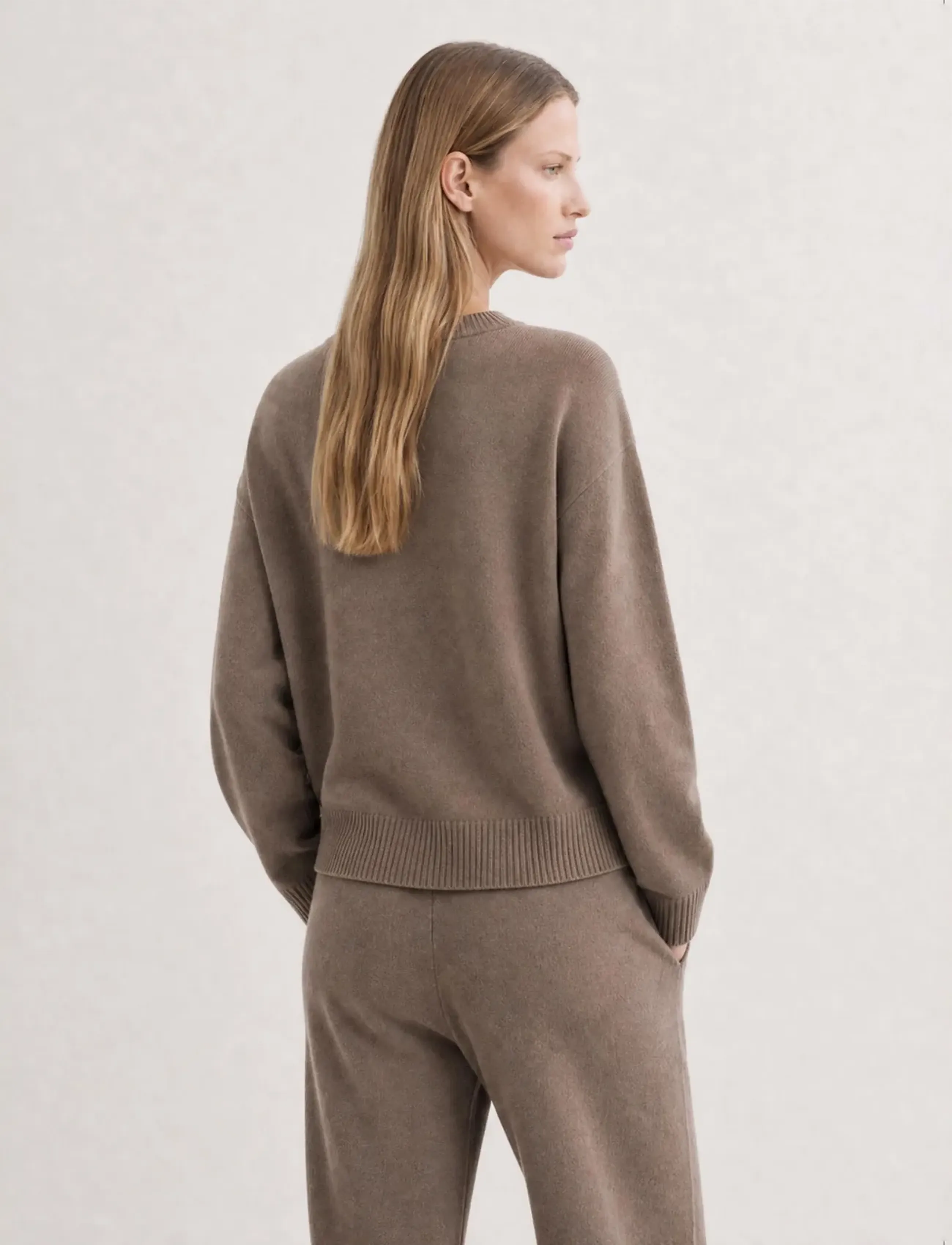 Movesgood - Venny Roundneck Brown S - pullover - brown - 2