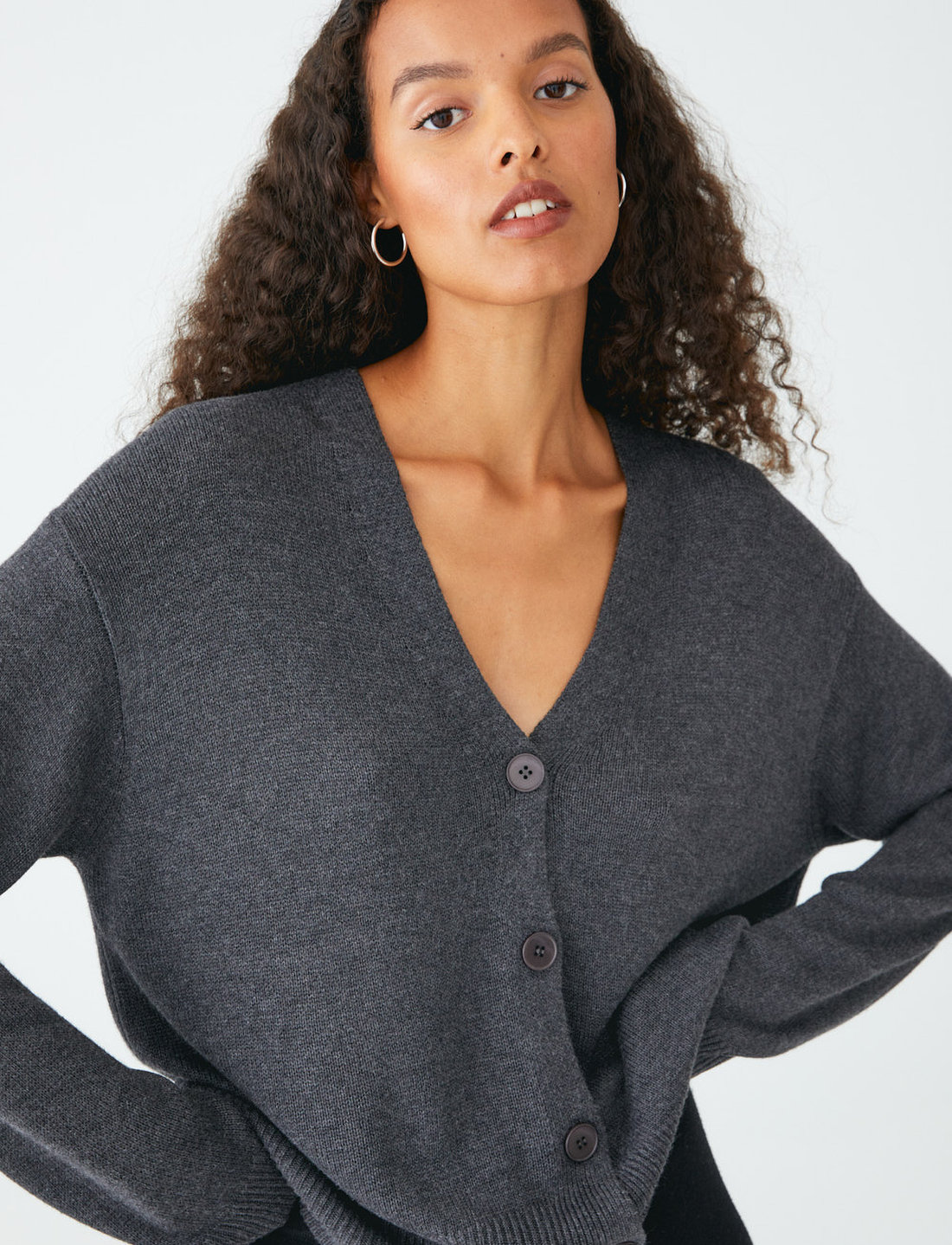 Dark grey cardigans deals