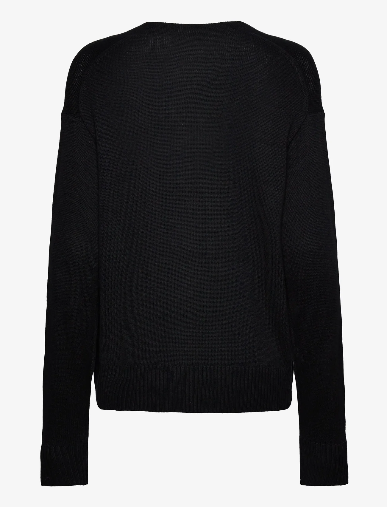 Movesgood - Athena Cardigan - knitwear - black - 1