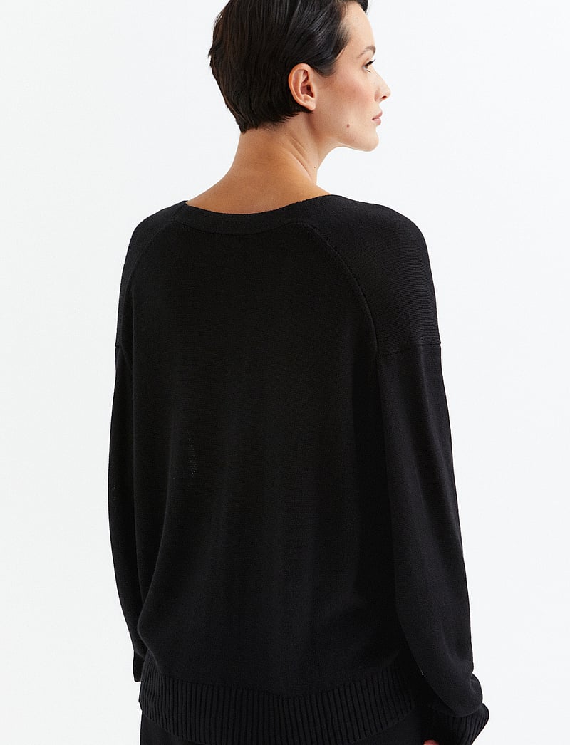 Movesgood - Athena Cardigan - cardigans - black - 4