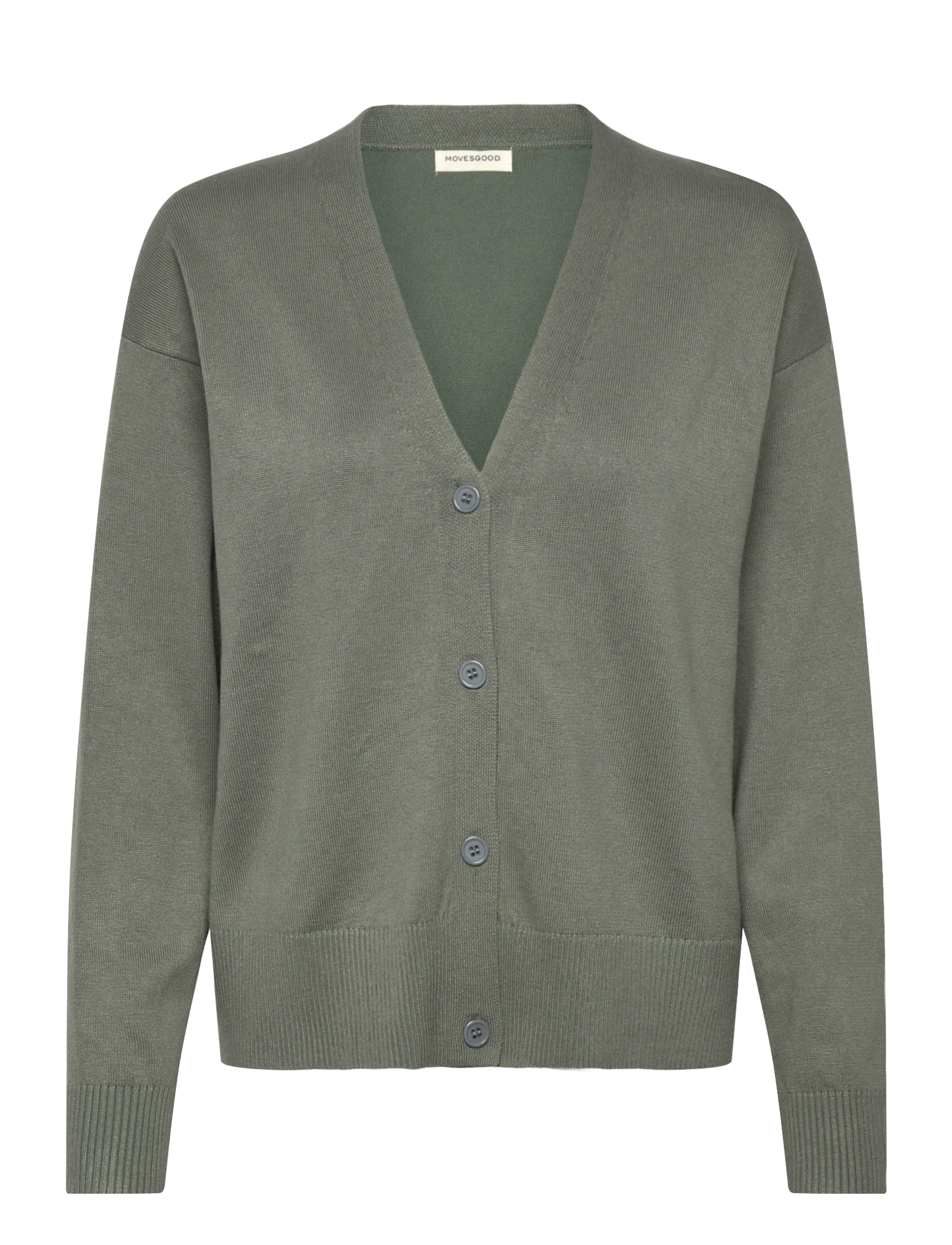 MOVESGOOD Athena Cardigan Khaki - S - Damen