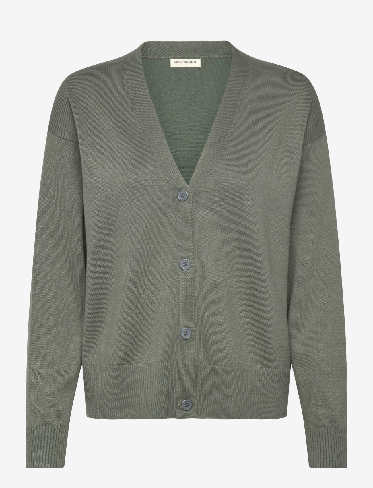 Movesgood - Athena Cardigan - kaschmir - soft khaki - 1