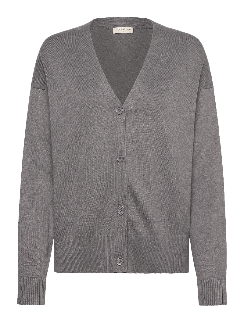 Movesgood - Athena Cardigan - koftor - stone - 1