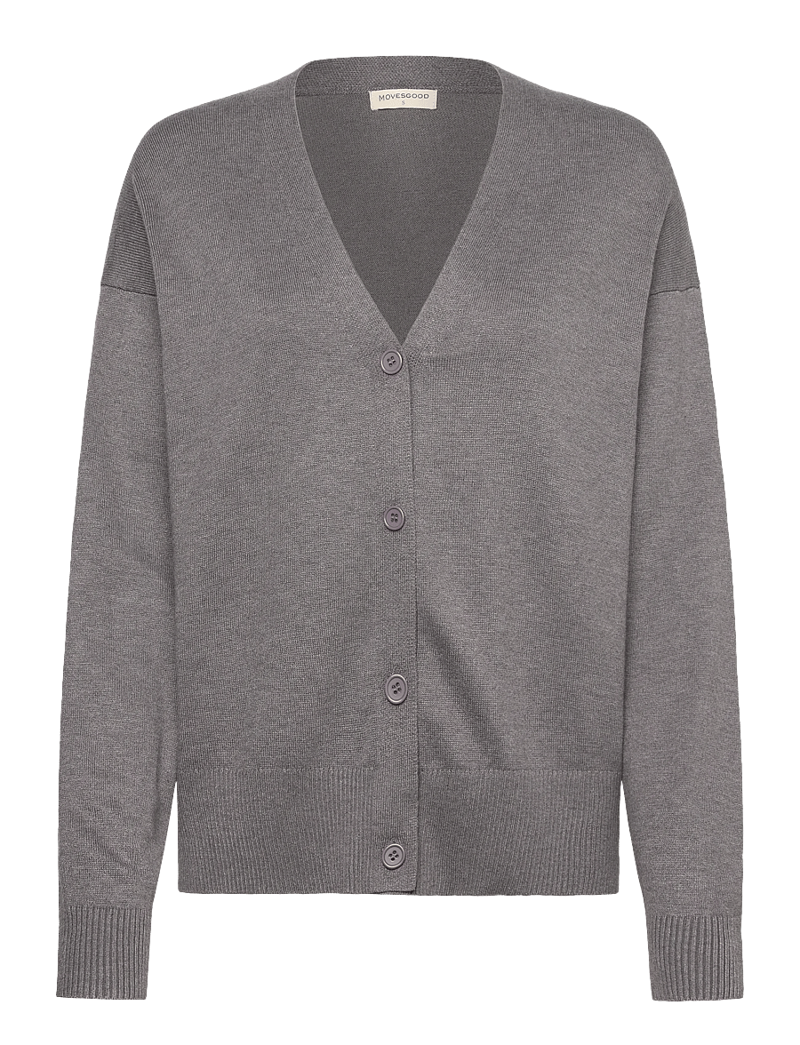 Movesgood - Athena Cardigan - kashmir - stone - 1
