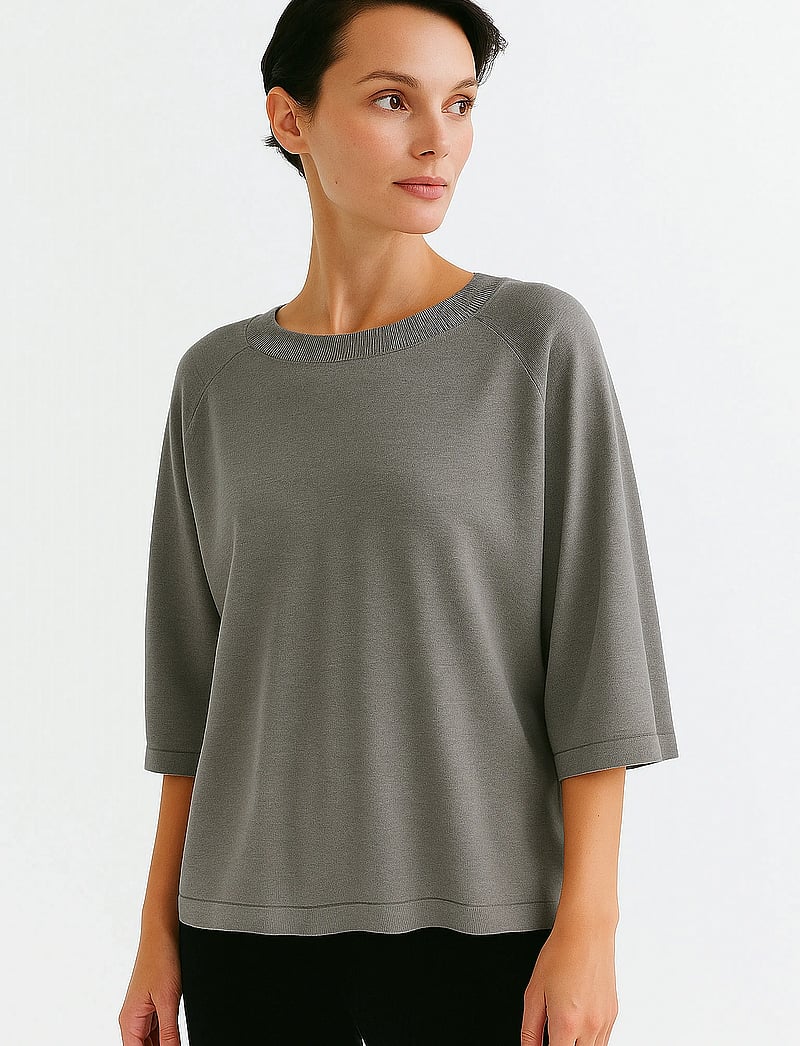 Movesgood - Josefina Top - kaschmir - stone - 0